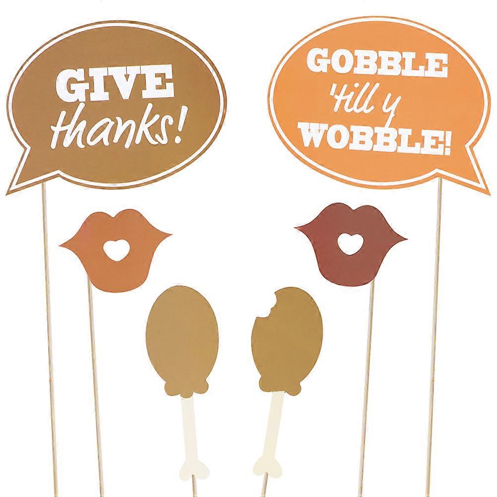 Thanksgiving Party Photo Props Set With Various Styles Including Turkey Leg Shape And Boots For Fun Party Decoration 31Pcs