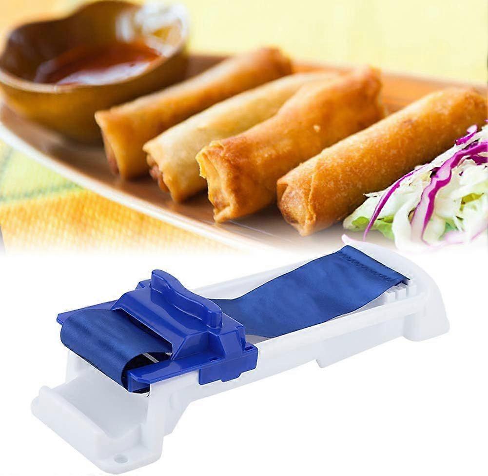 Vegetable Meat Rolling Tool, Multi-Functional DIY Plastic Spring Roll Roller Eggroll Wrapper Machine Sushi Maker Making Home Kitchen Tool (S)