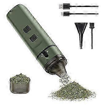 Portable Auto Grind Electric One-Touch Grinding Up to 1.5G Automatic Dry Spice Mill Machine Green