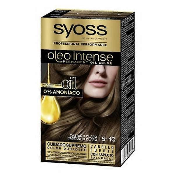Syoss Oleo Intense Permanent Haarfarbe 5-10 Hellbraun.