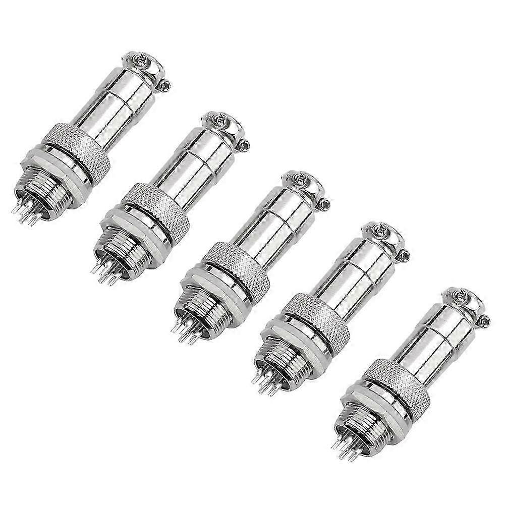 Υψηλής ποιότητας 5pcs 12M βύσμα αεροπορίας GX12 panel mount αρσενικό + θηλυκό σετ υποδοχών