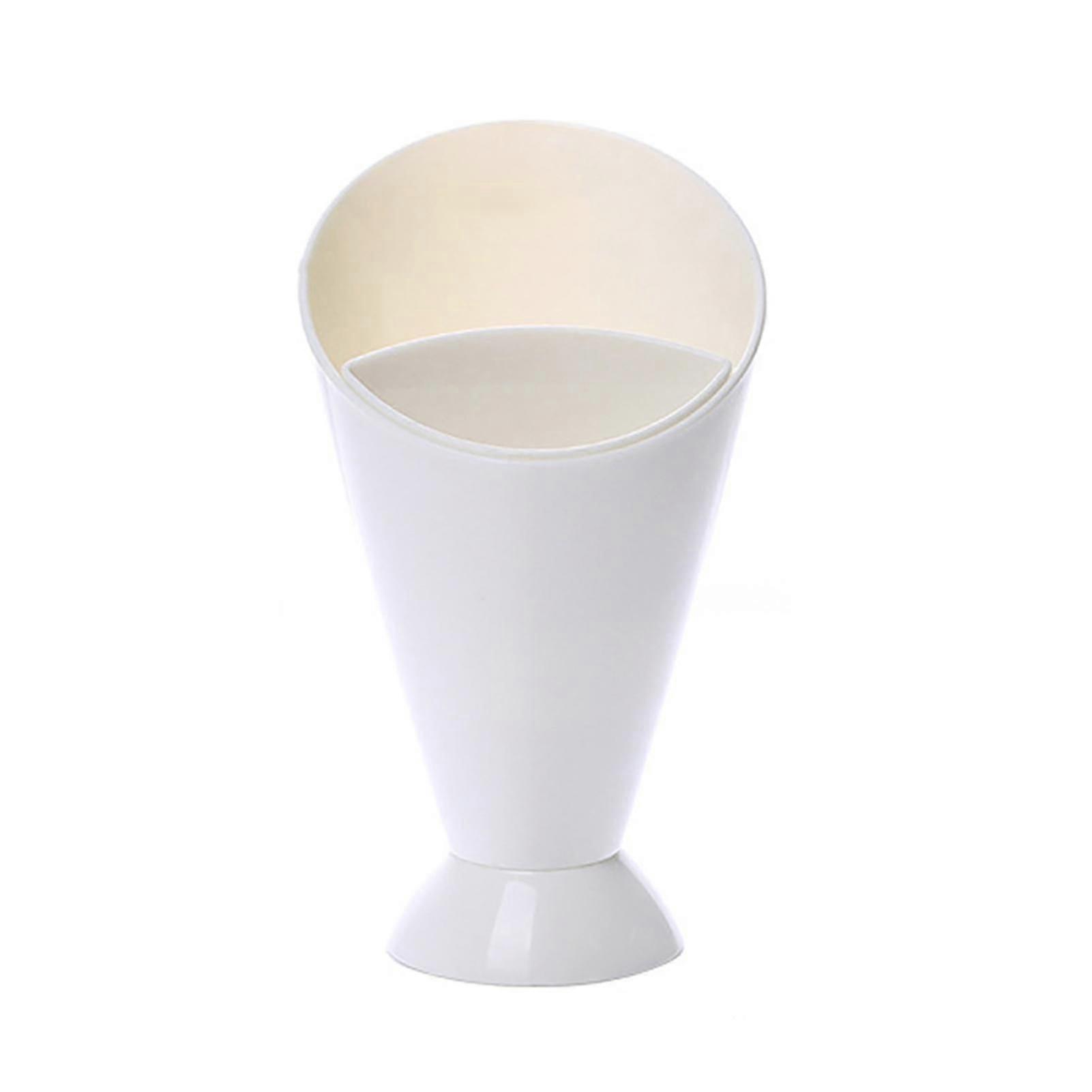 Snack Cup 2 In 1 Design Practical Kitchen Tool Useful Snack Cone Cup For Kitchen1pcswhite