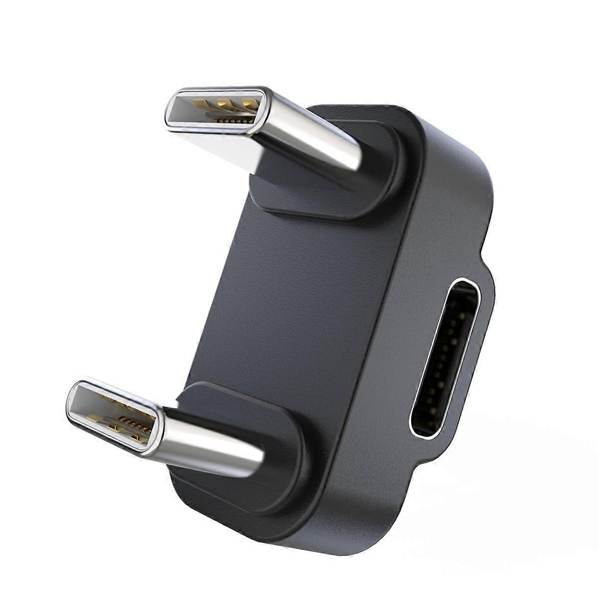 180 Degree Angle TC to TC Adapter U-Shaped Adapter Connector PD 100W/10Gbps Type-C 180 Extender