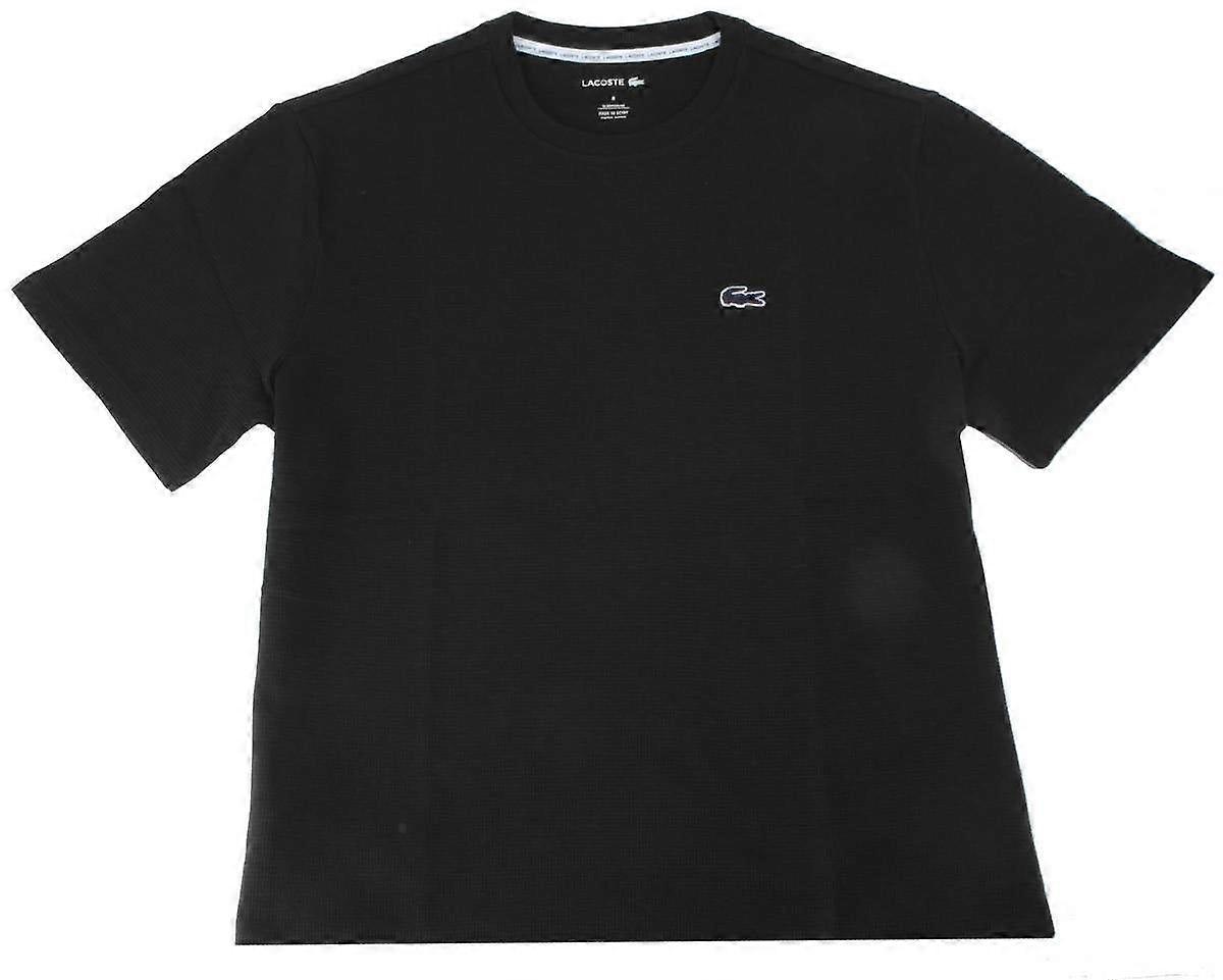 Lacoste Waffle Loungewear T-Shirt - Black