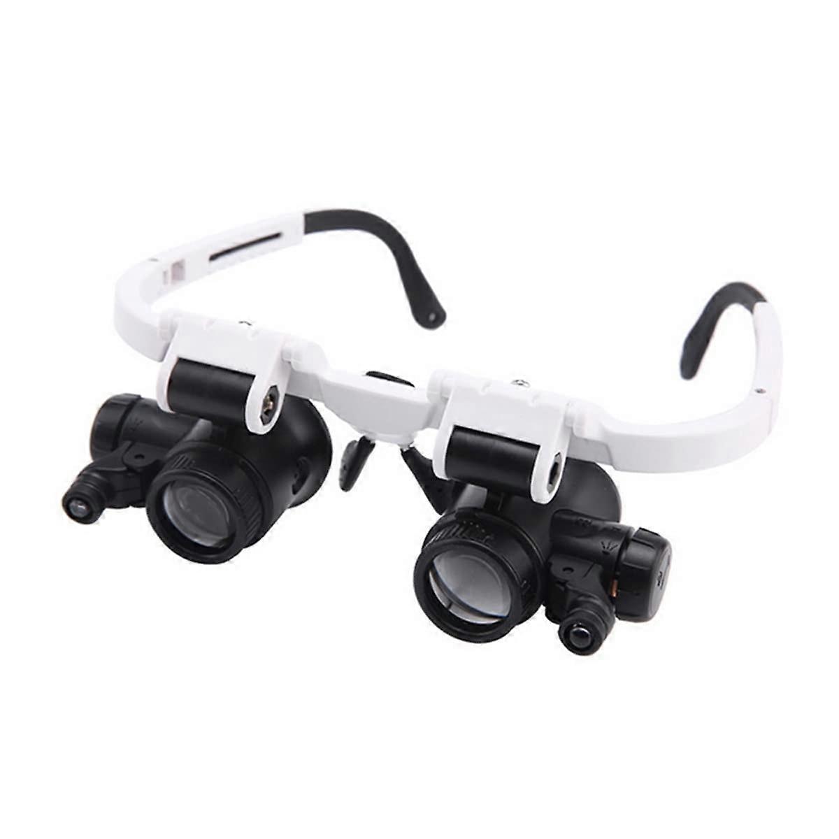 Lab Microscope Accessories Pocket Jewelry Loupe With LED Lamp 8X/15X/23X Lens