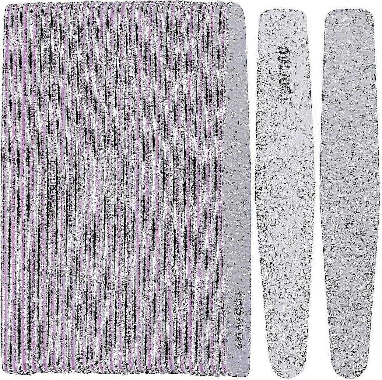 100/180 Double Sided Professional Nail Files For Home And Professional Use- 25