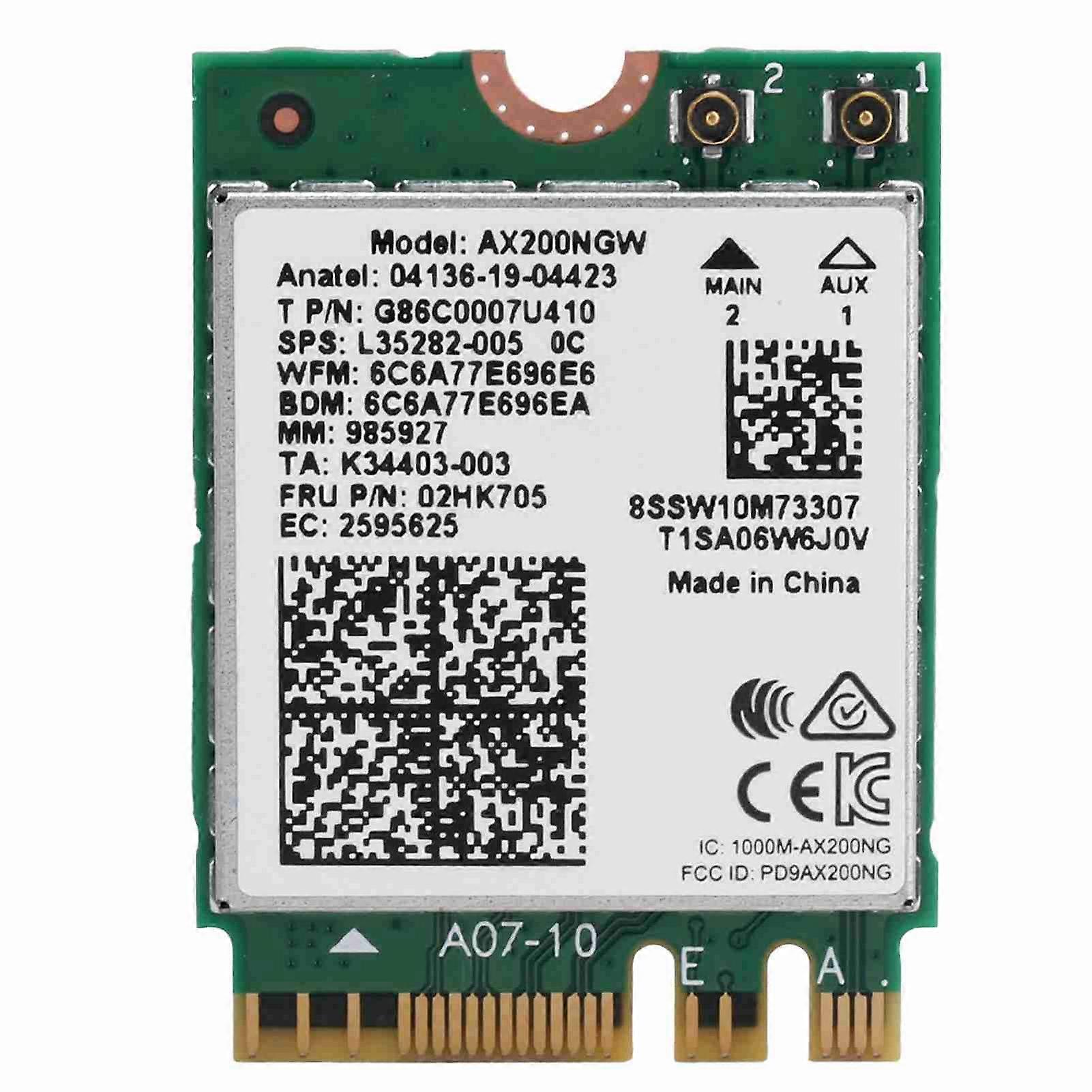 AX200NGW M.2 Wifi Card Bluetooth 5.1 Dual Band 802.11ax NGFF