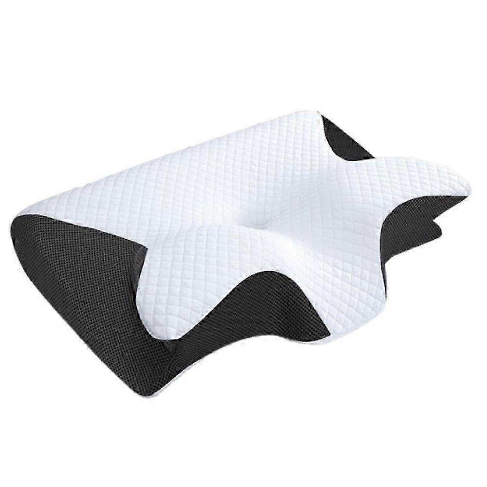 2-in-1 Ergonomic Memory Foam Pillow for Neck Support - Orthopedic Travel and Home Use, UK Design