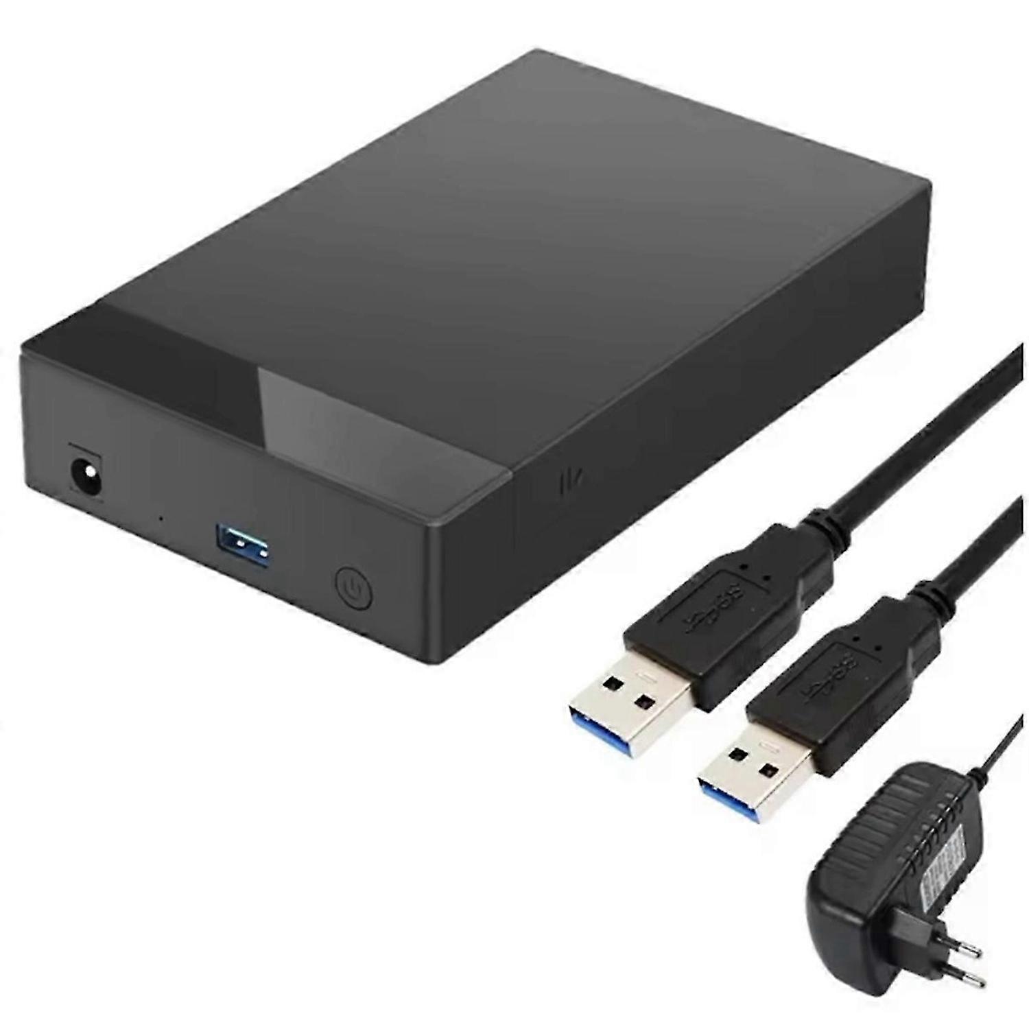 3.5In HDD Case to USB 3.0 Adapter External Hard Drive Enclosure for 2.5In 3.5In SSD Disk HDD Case for PC Laptop EU