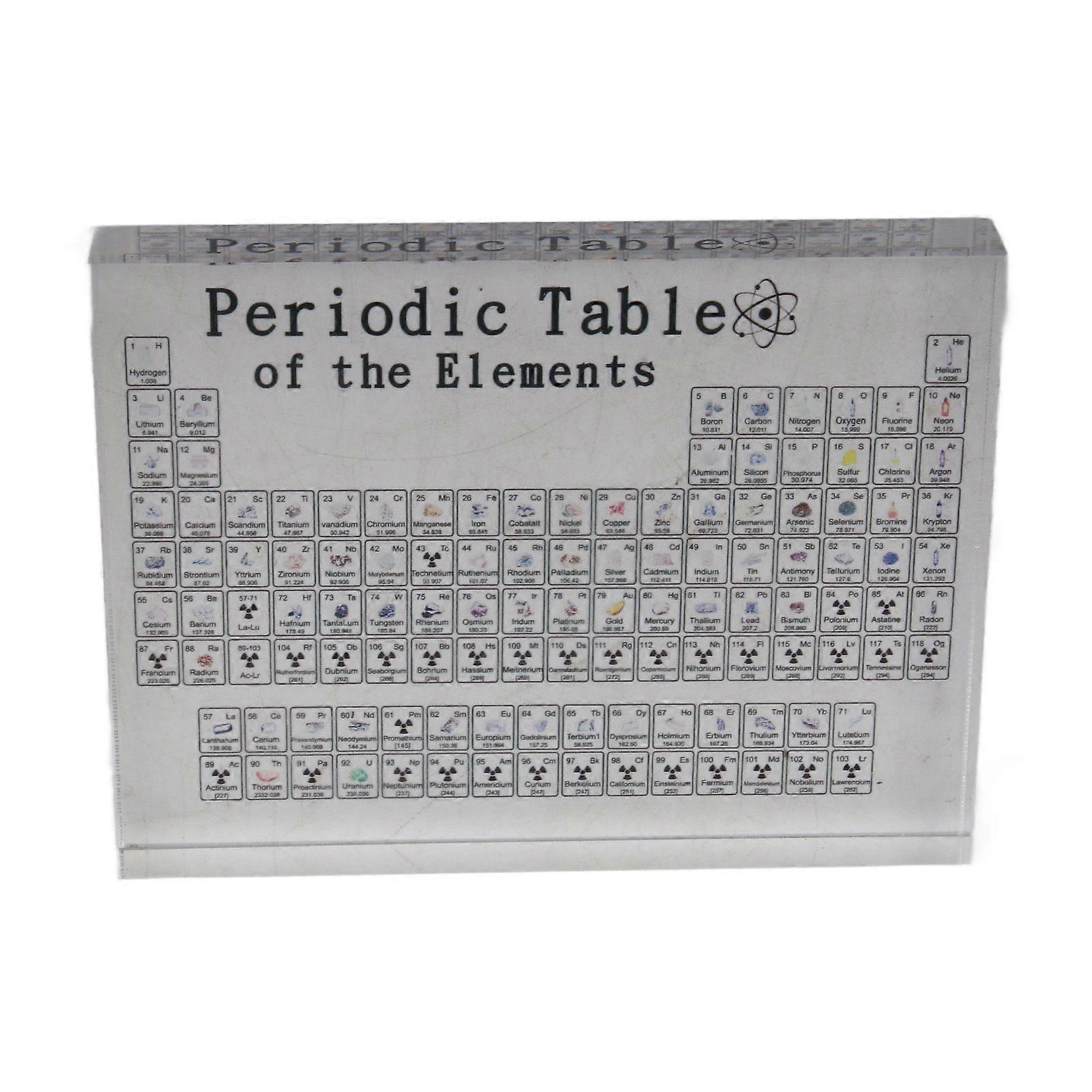 Periodic Table with Real Elements Inside Clear Acrylic Ergonomic Real Chemical Element Periodic Table for Classroom