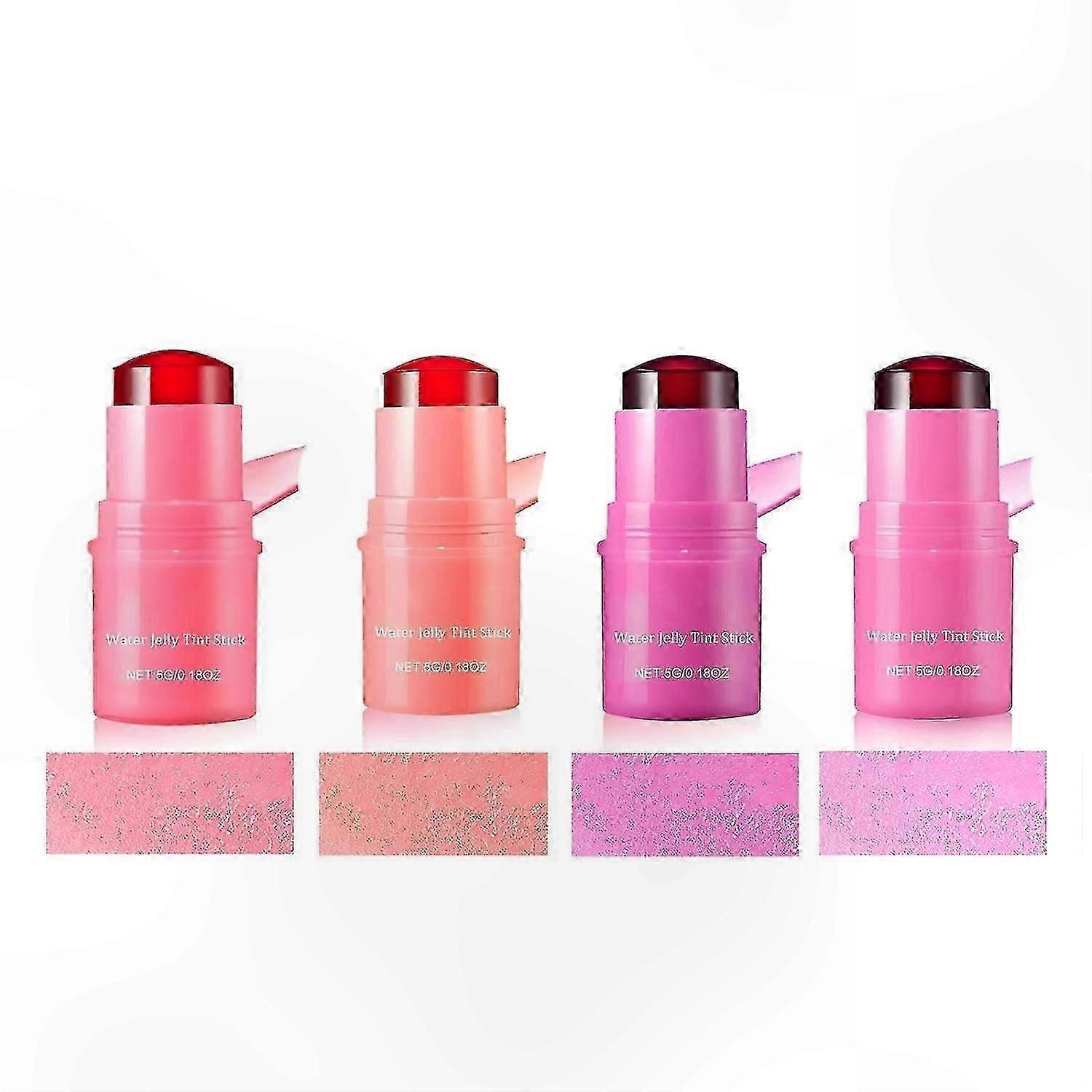 Hydrating Jelly Tint for Lips and Cheeks, Blendable Watercolor Effect, Long-Lasting Sheer Color, 1000+ Applications Per Tube