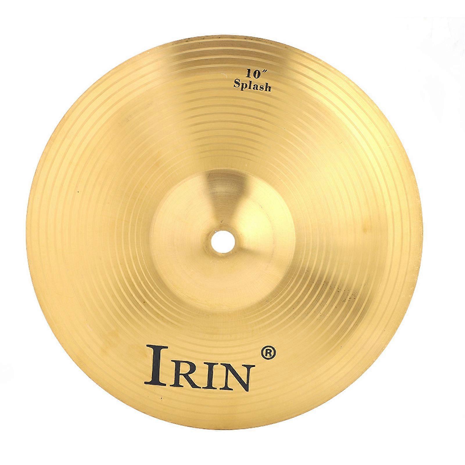 IRIN Durable Brass 10in Splash Cymbal Musical Instrument Accessory for Drum Set