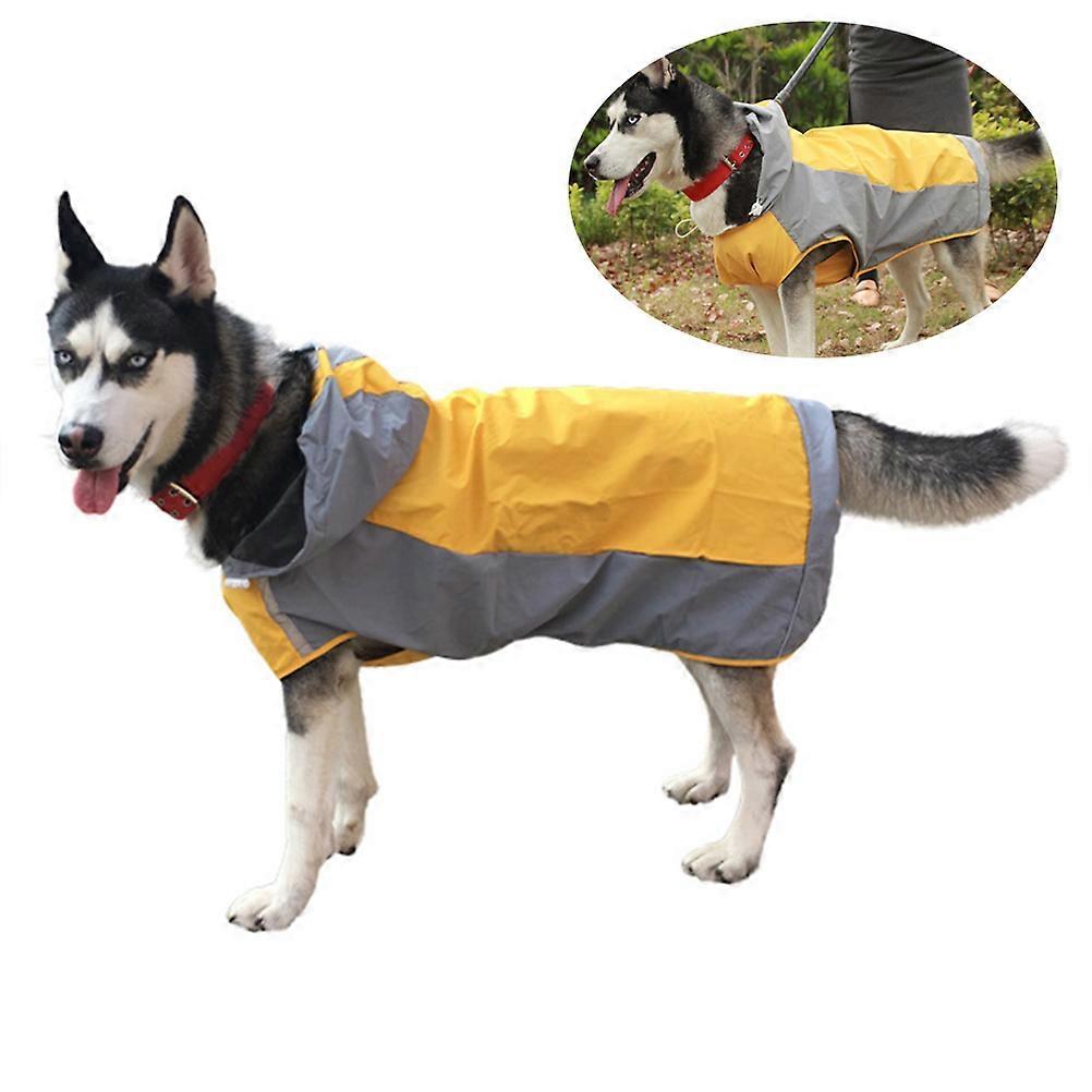 Adjustable Dog Rain Coat Keep Dry and Comfortable in Wet Weather Yellow Size 12 1Pack