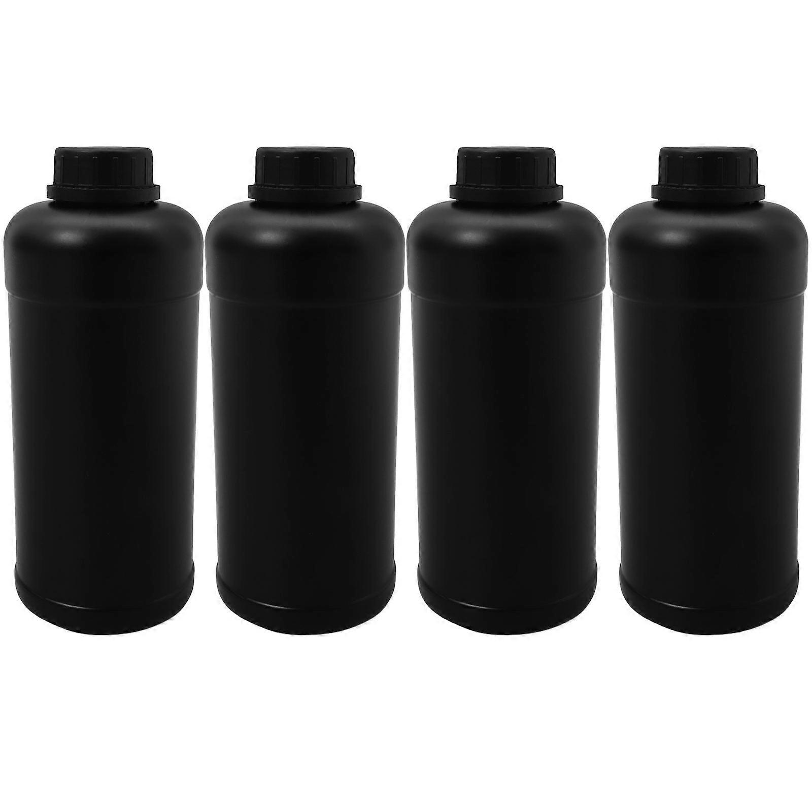 Plastic Sample Bottles Laboratory Reagent Bottle for Storage 4Pcs