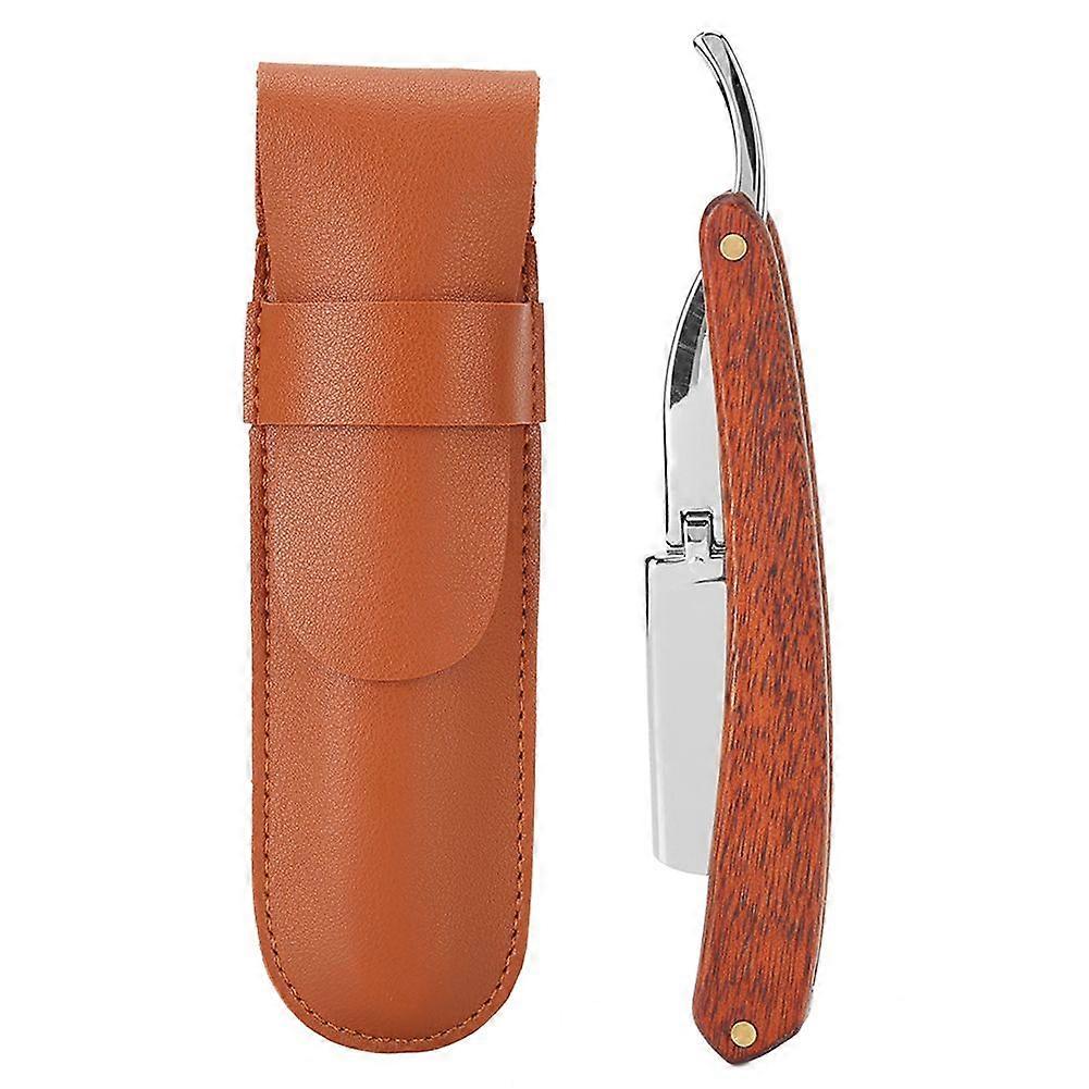 Manual Razor Professional Men Male Wooden Handle Folding Shaver Blade Holder (without Blade)