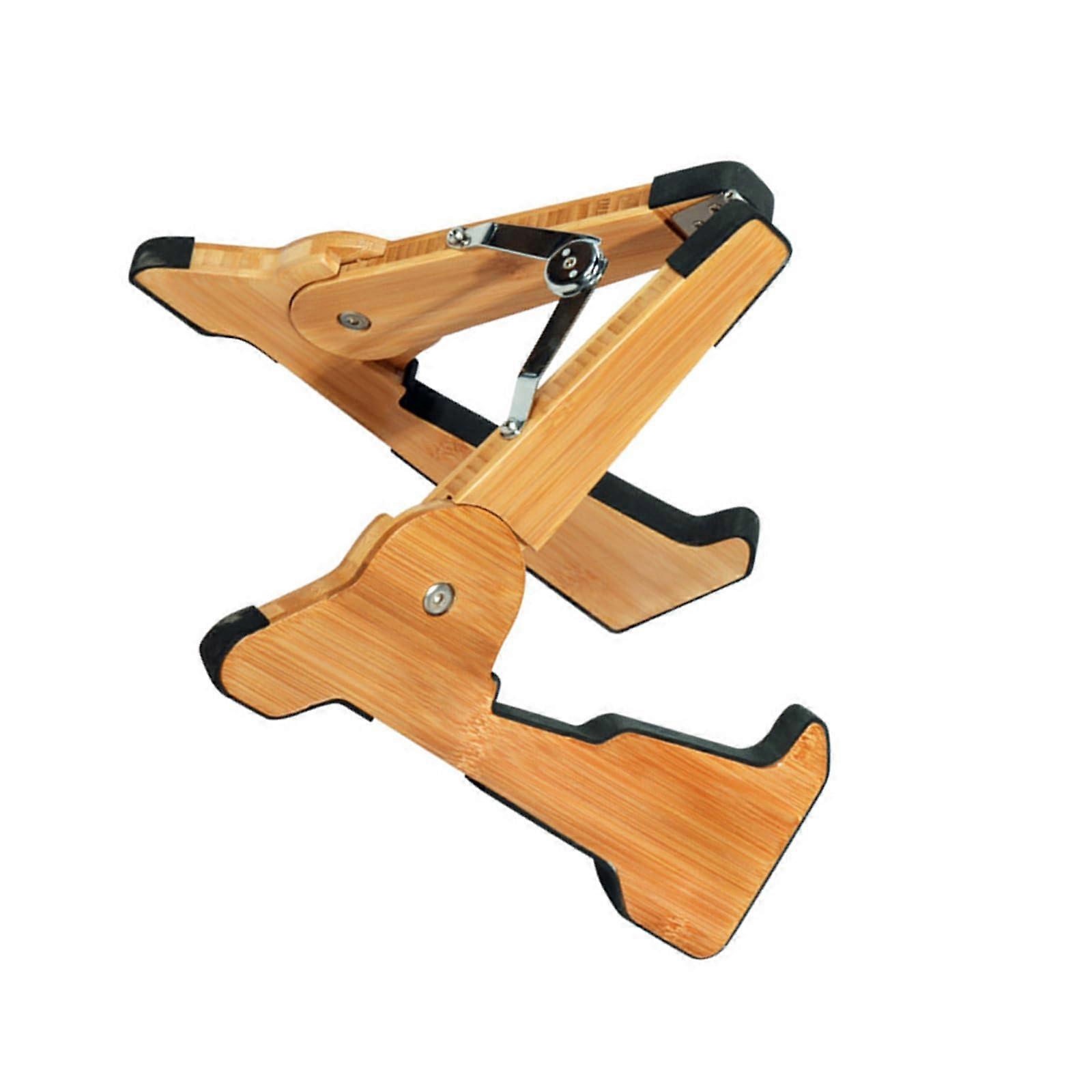 Wood Guitar Stand Lightweight Adjustable Portable For Guitar And Ukuleles Wooden String Instrument Holder