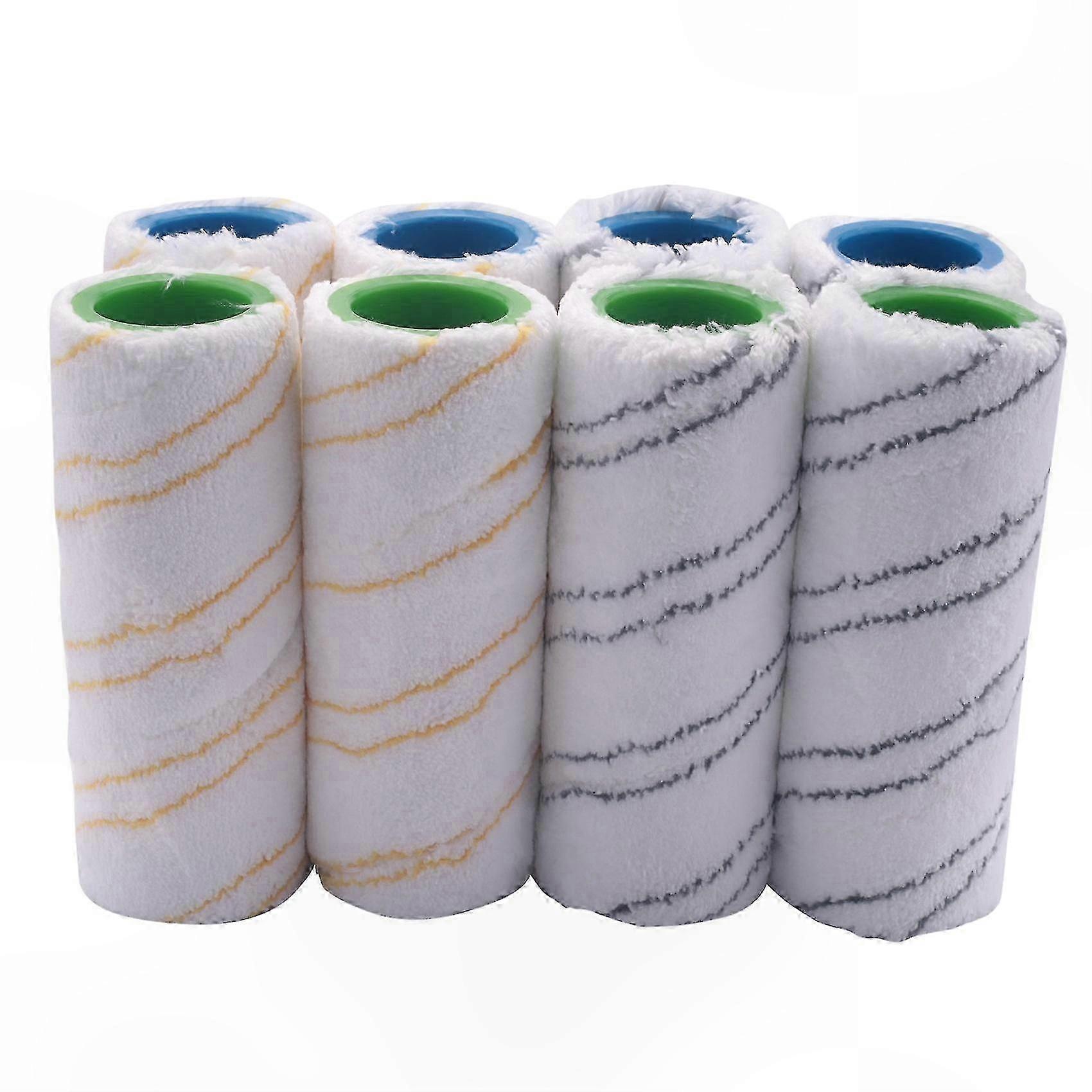 8-Piece Roller Set for Electric Floor Models FC7, FC5, FC3, FC3D, Compatible with 2.055-007.0 and 2.055-006.0