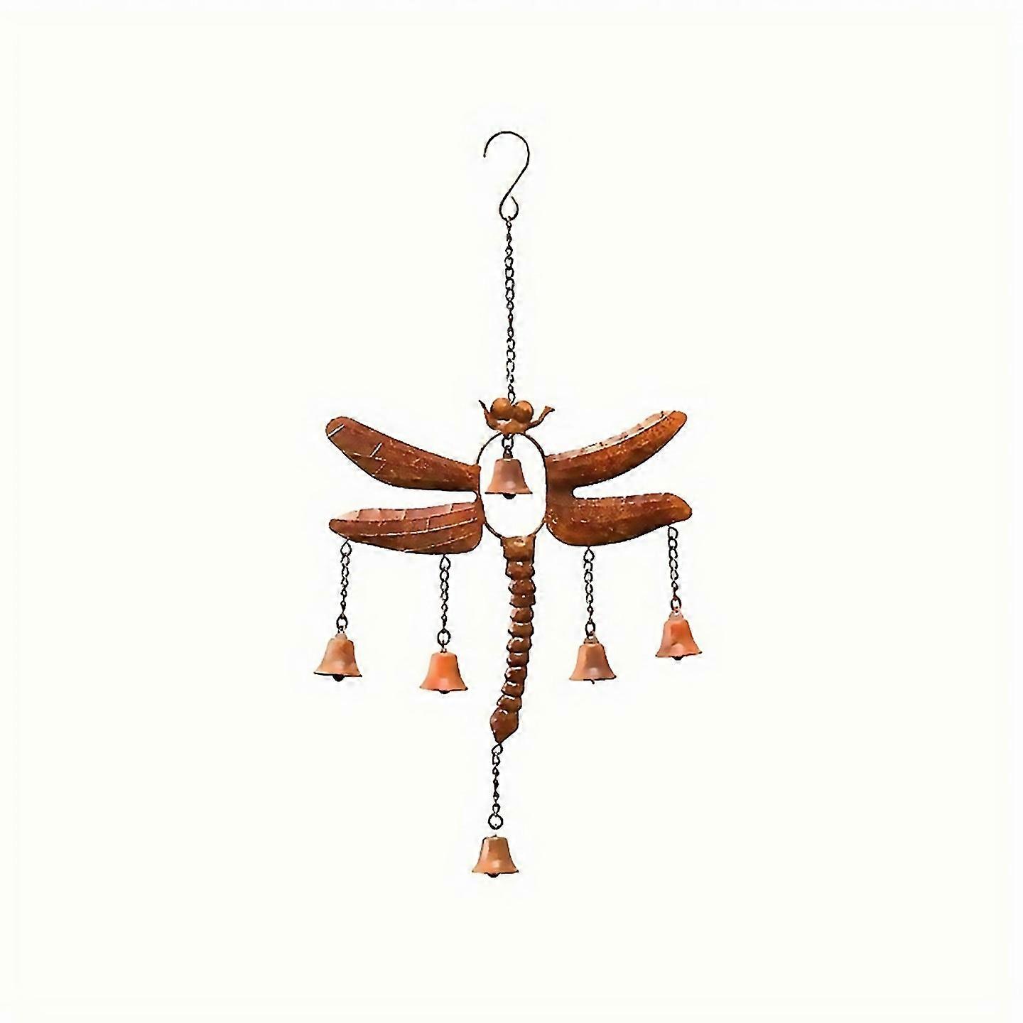 For Dragonfly Wind Chime Colorful Dragonfly Shaped Hanging Ornaments