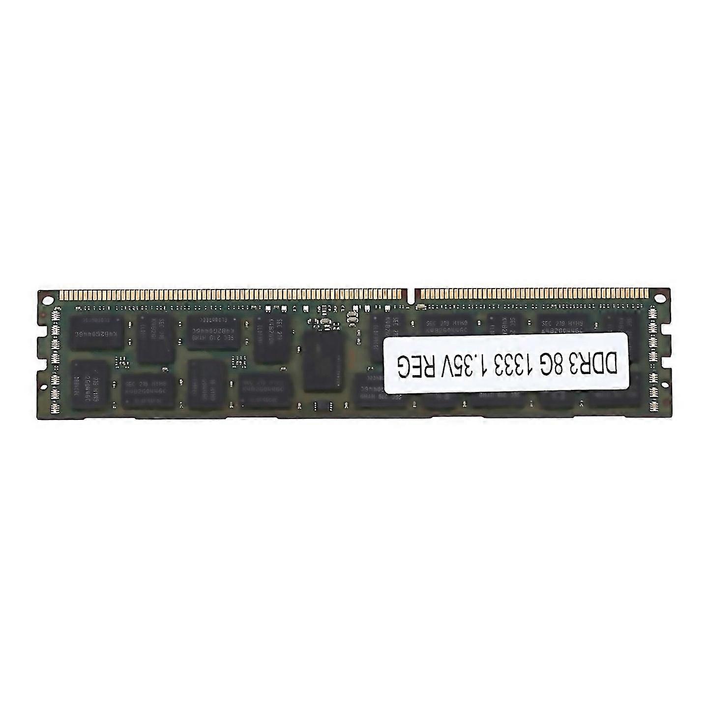 For 8gb Ddr3 1333mhz Ecc Ram Memory Pc3l10600r 135v 2rx4 Reg Ecc Ram For Server Workstation