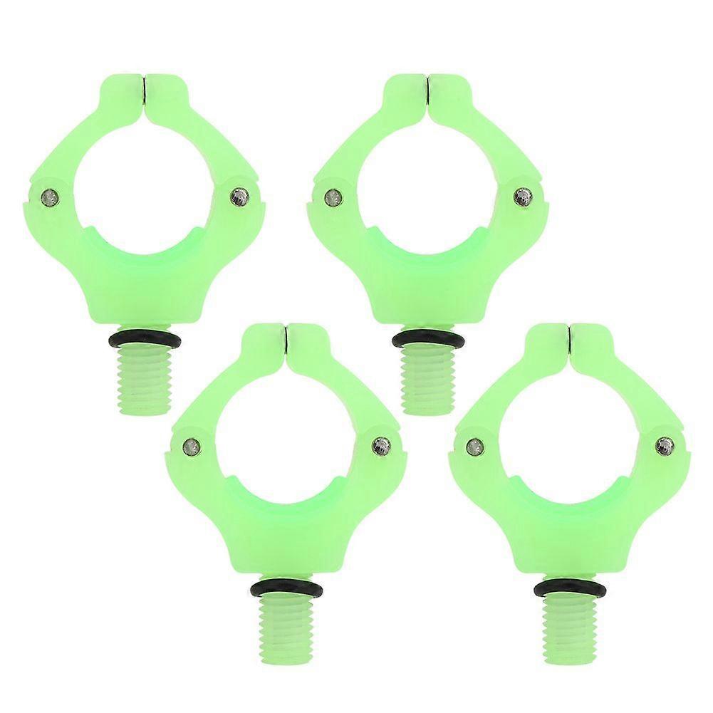 4PCS Magnetic Bracket Head Automatic Adjustment Fishing Rod Tail Rest Holder Tool AccessoriesLuminous Green