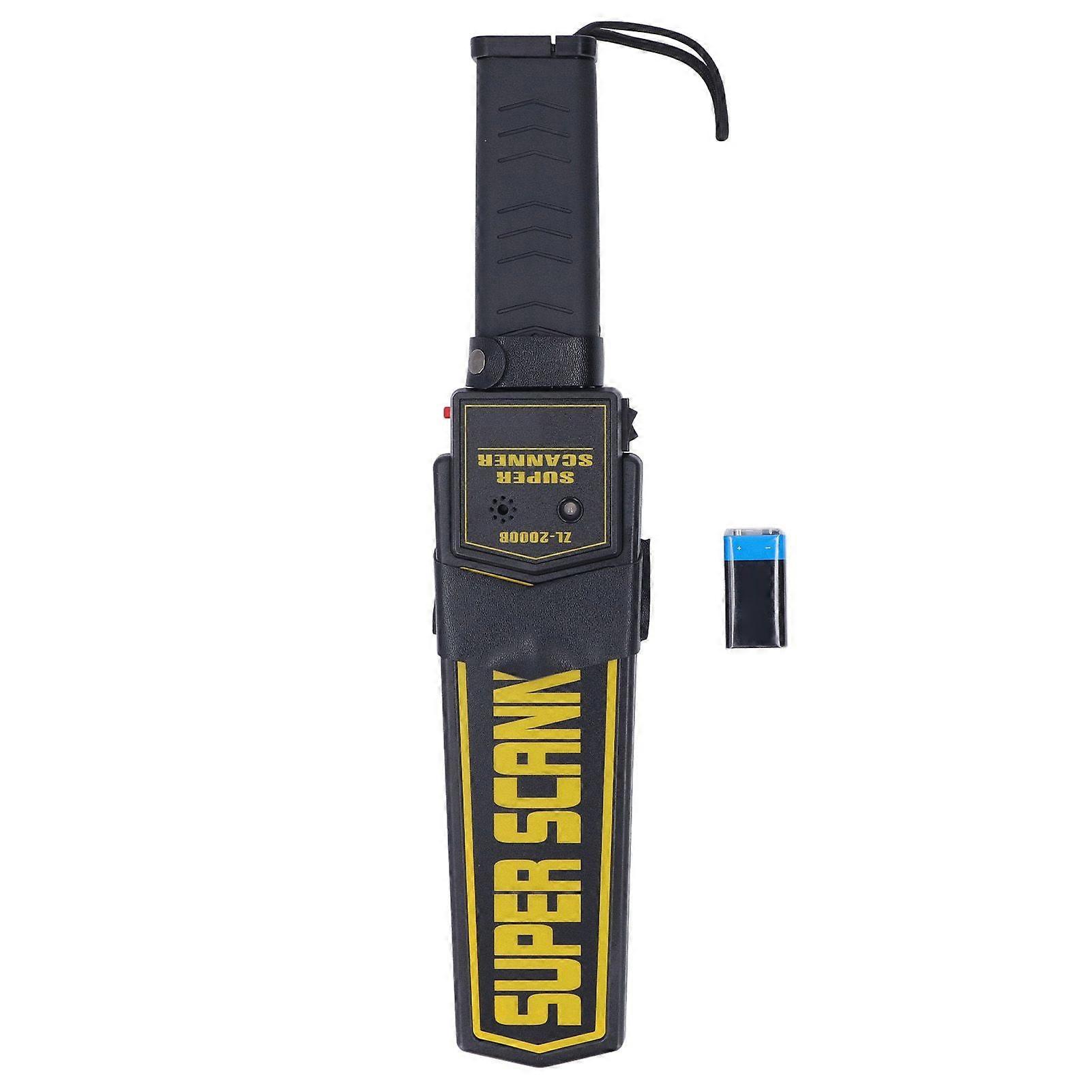 Metal Detector Wand Handheld Security Sound Vibration Alerts High Sensitivity Safety Bar