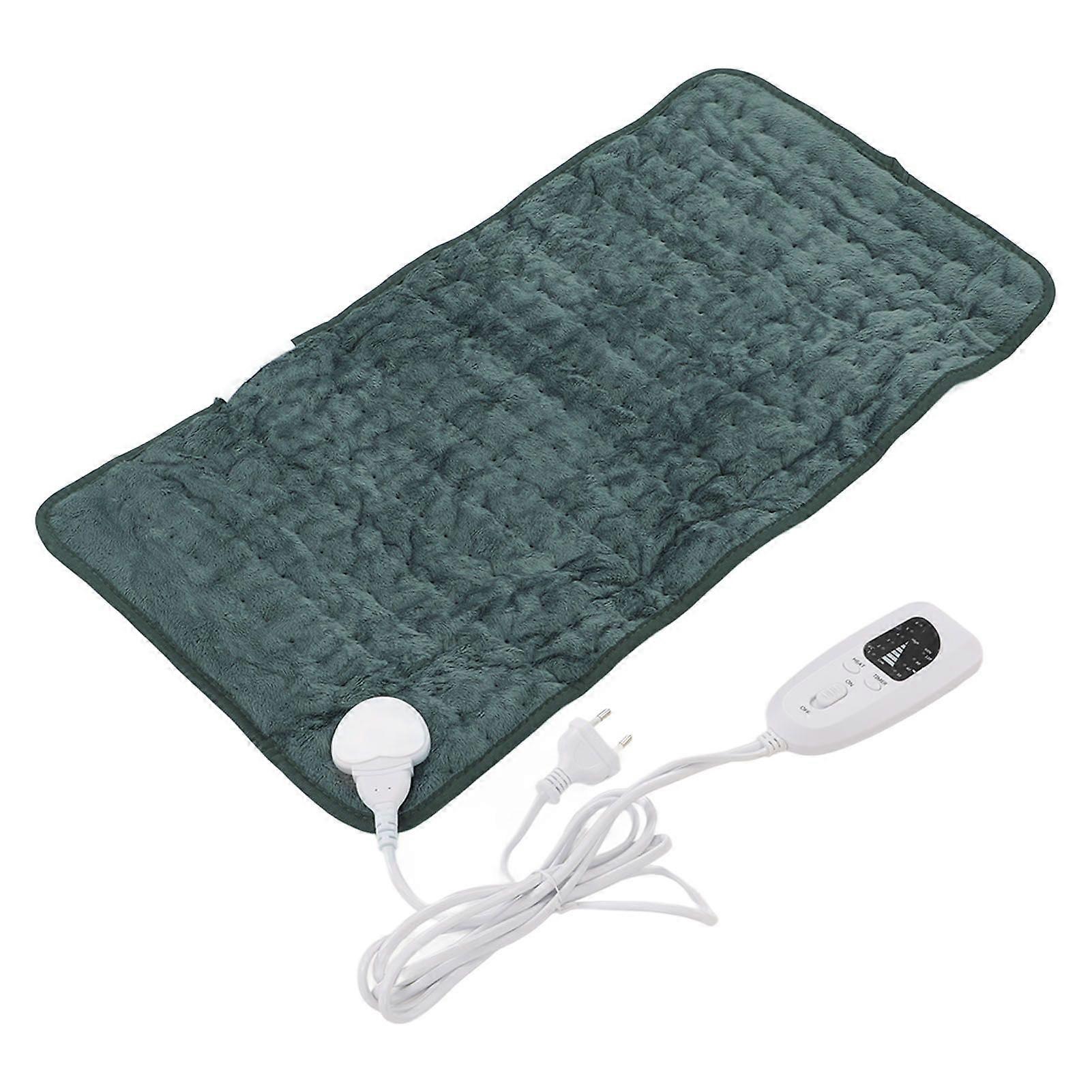 Back Electric Heating Pad 6 Levels Rapid Heating 60x30cm Soft Plush Heating Pad for Home Office Travelling Business Trip EU Plug 220V
