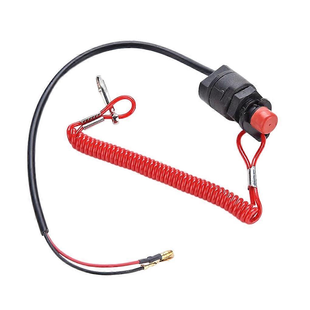 Boats Outboard Engine Motor Stop Switch Detachable Replacement Universal Vehicle Switches Part Accessories with Lanyard