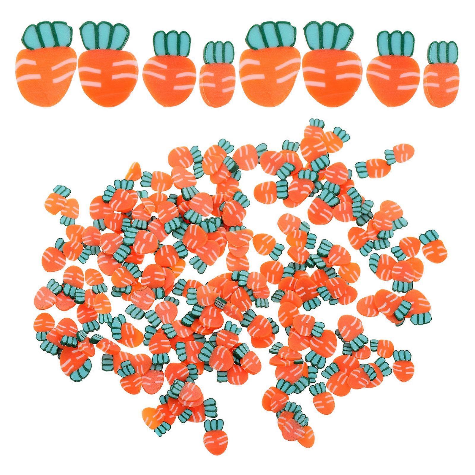 Polymer Clay Carrot for Handmade Crafts 20Packs Multi Color