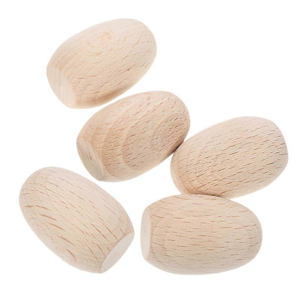 Small Wooden Eggs Wooden Blank Eggs for DIY Making 20Pcs Crafts Set