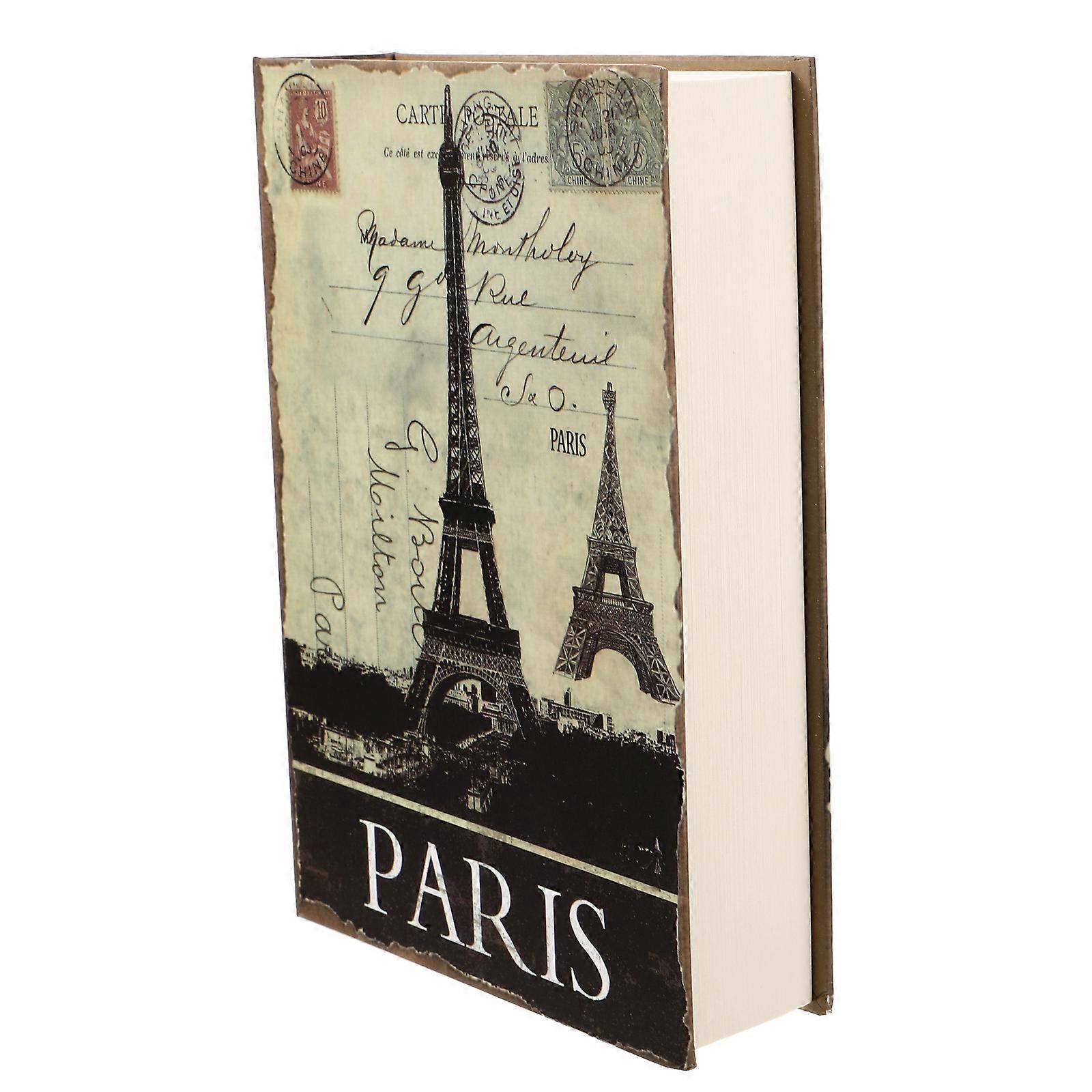 Book Shaped Jewelry Keepsake Box For Home Use Multi Metal Paper Effective Storage Box With Password Lock 1Pack