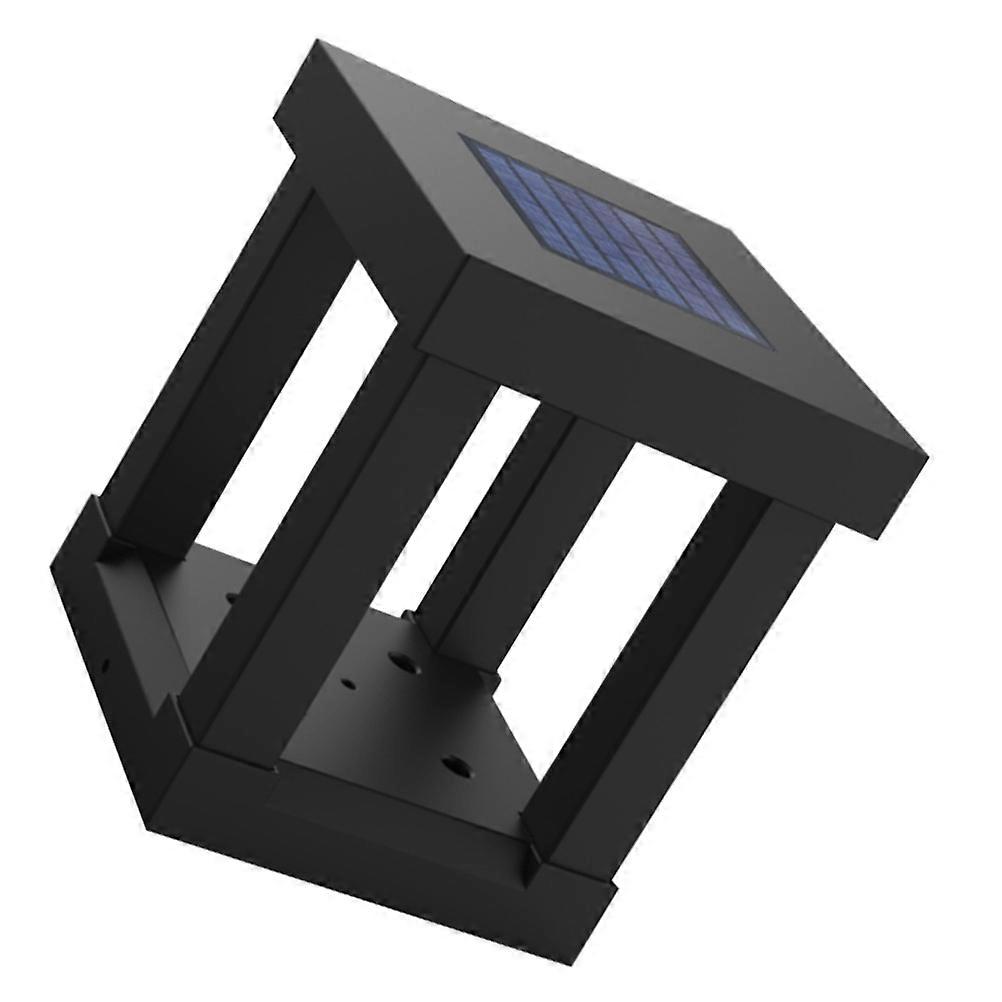 Solar Backyard Light Outdoor Post Lamp Waterproof for Garden 2Pcs