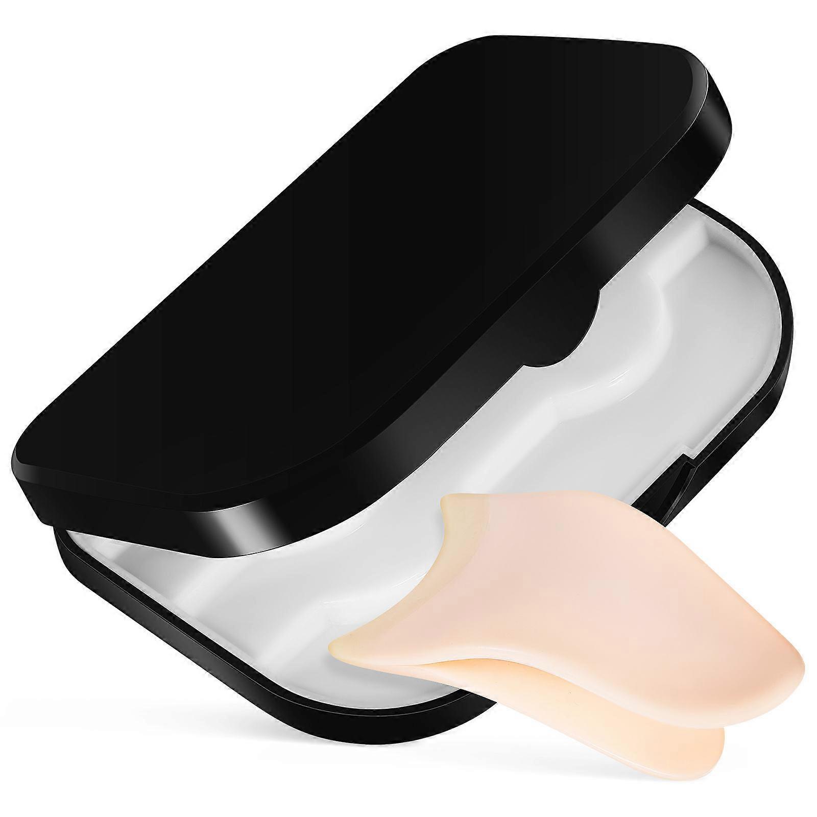 Empty Eyelash Storage Box with Mirror and Lash Clip Applicator for Storage 4Pcs