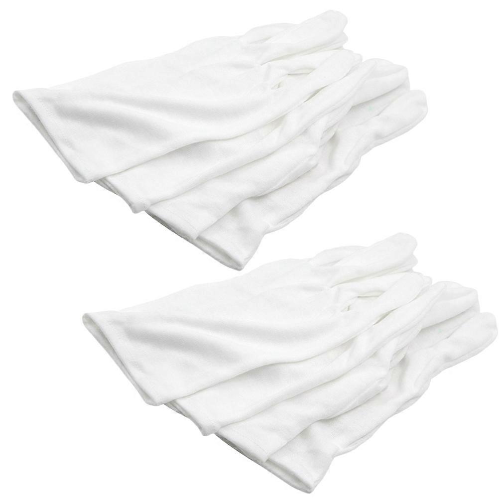 Stage Prop Fire Gloves Guantlets for Show 24Pcs White