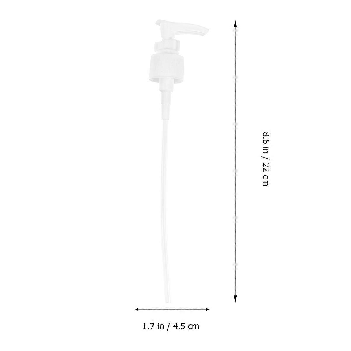 Shampoo Dispensing Pump Head 6Pcs Round Shape Ideal For Home Use Kitchen And Bathroom Replacement For Broken Pumps White