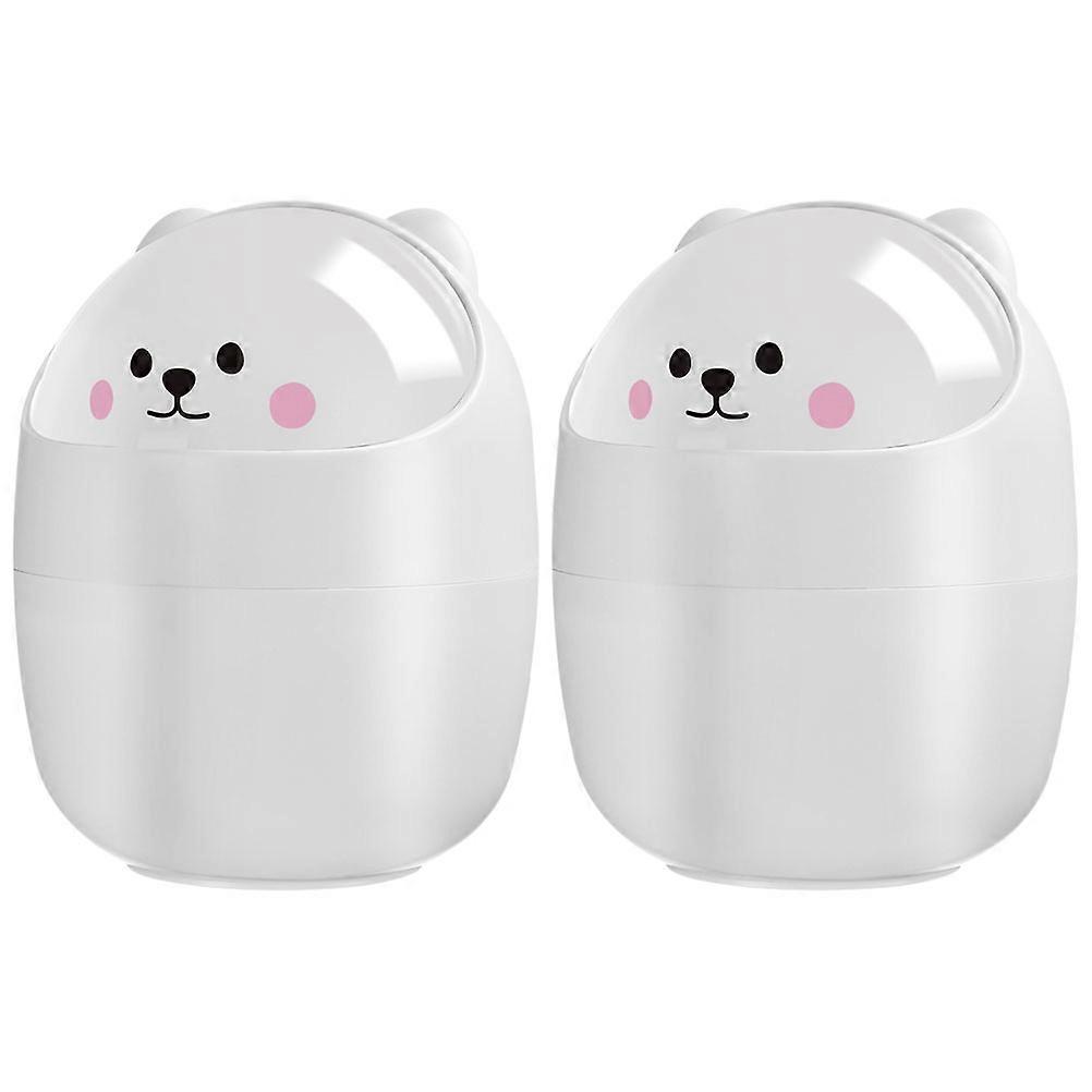 Plastic Mini Waste Bin Small Wastebasket Bin Used for Storage 4Pcs
