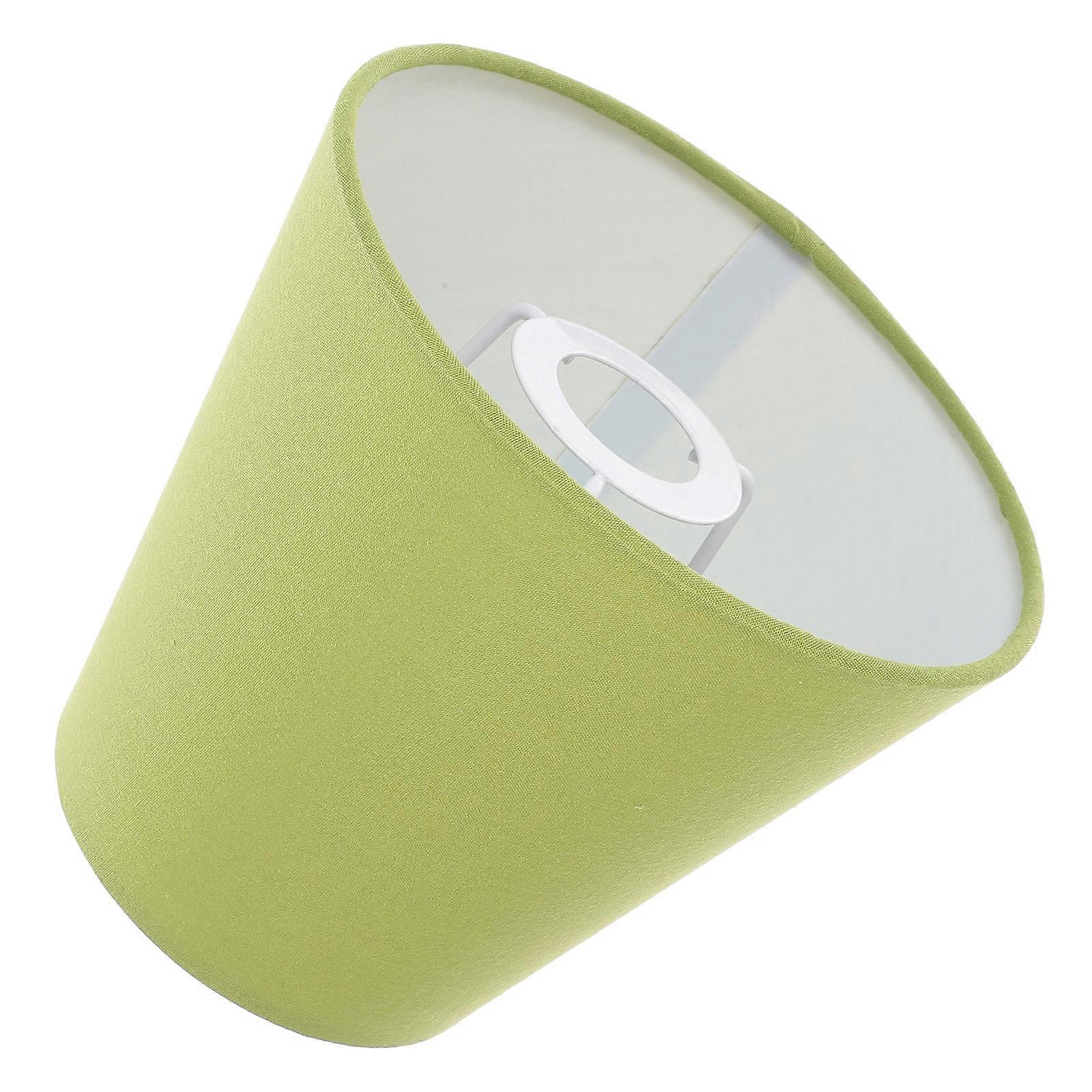Small Lampshade Retro Style Lamp Shade Light Green Cloth 2Pcs for Decoration