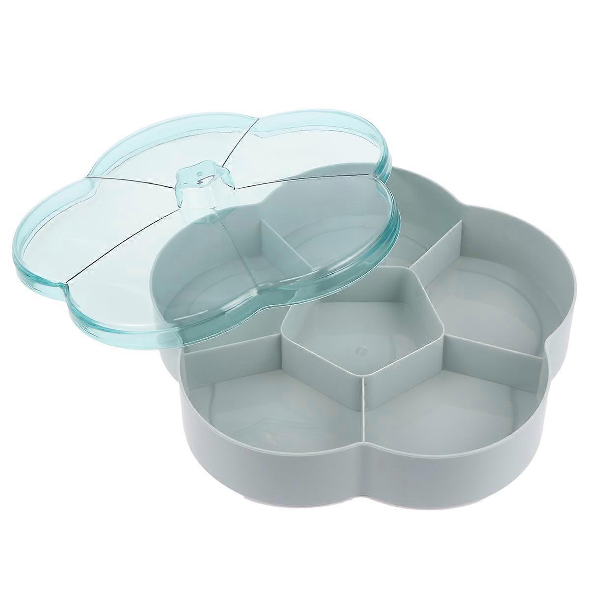 Divided Candy Box Green Snacks Case for Food Storage