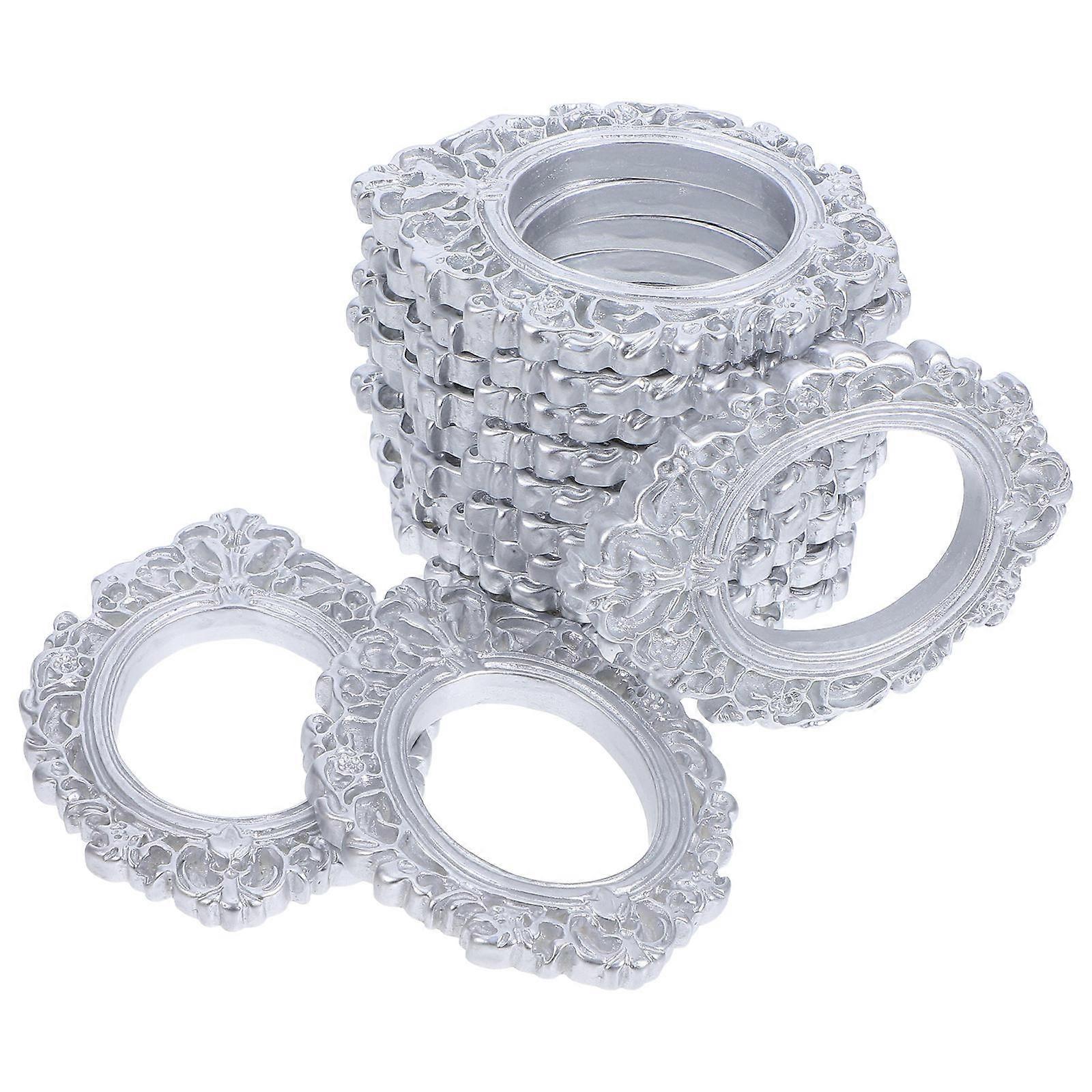 Vintage Photo Frames Resin Mini Oval Frame for DIY Craft Projects 24Pcs