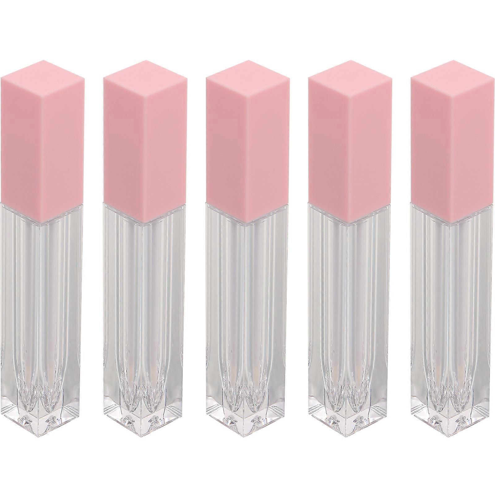 Lip Gloss Square Tube Container for DIY 5Pcs Portable Lipstick Bottle