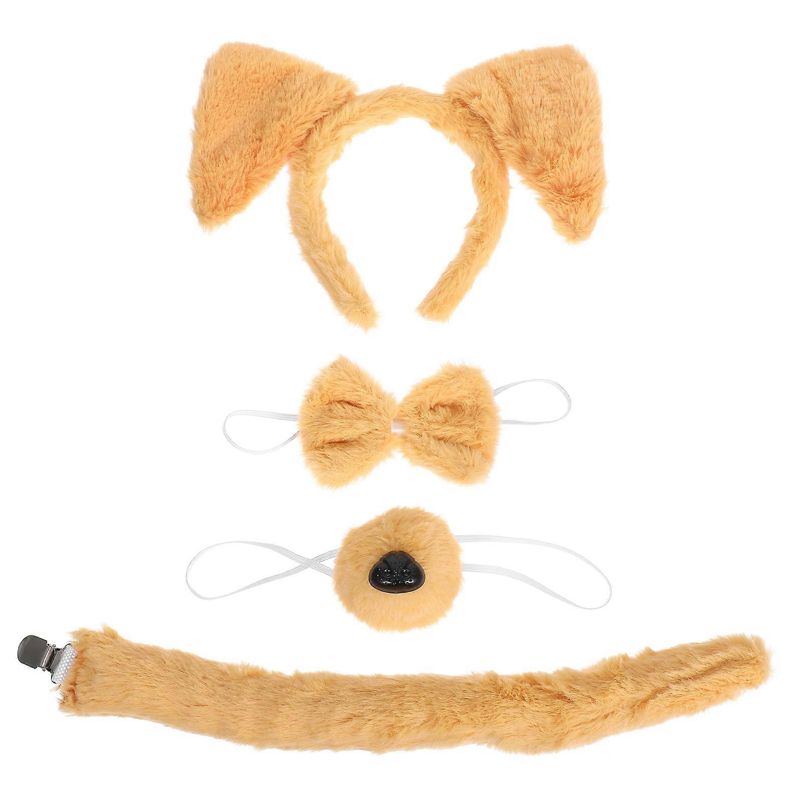 Soft Plush Animal Costume Accessories Featuring Pointed And Droopy Design For Women Perfect For Themed Events In 5 Sets