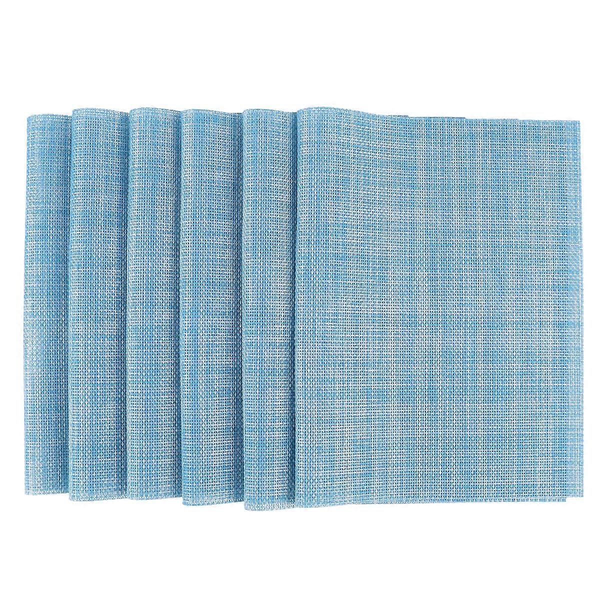 Restaurant Table Mats Heat Insulated Use with 18Pcs for Dining