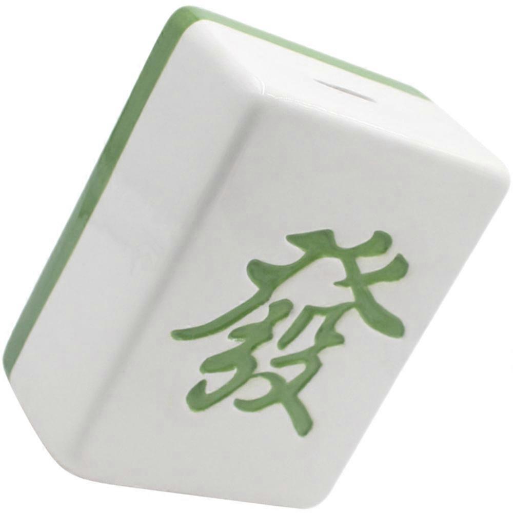 Decorative Piggy Bank Mahjong Style for Storage 4Pcs White Savings Box