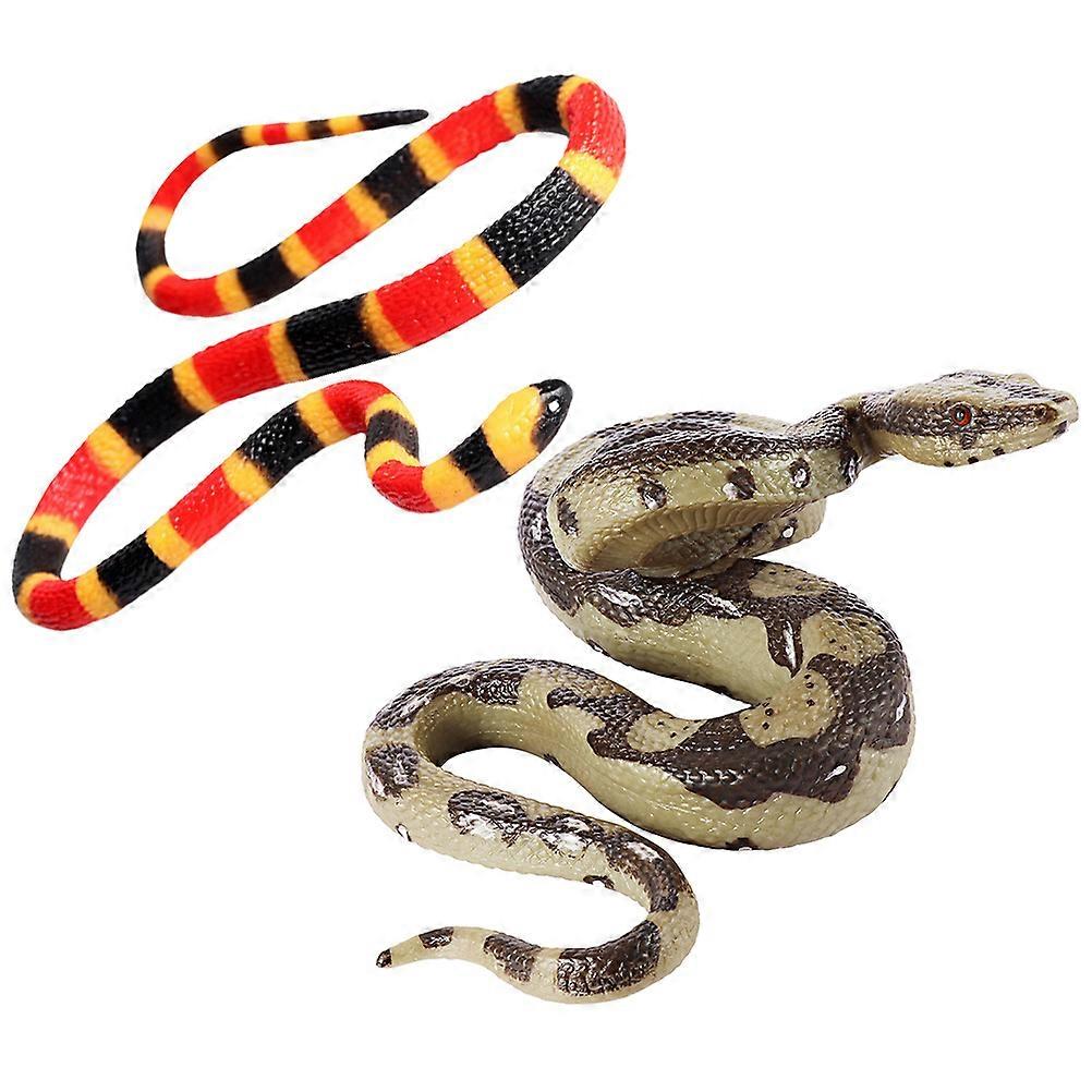 Prank Snake Toy Simulation Snake Model for Kids 8Pcs Assorted Color Pack