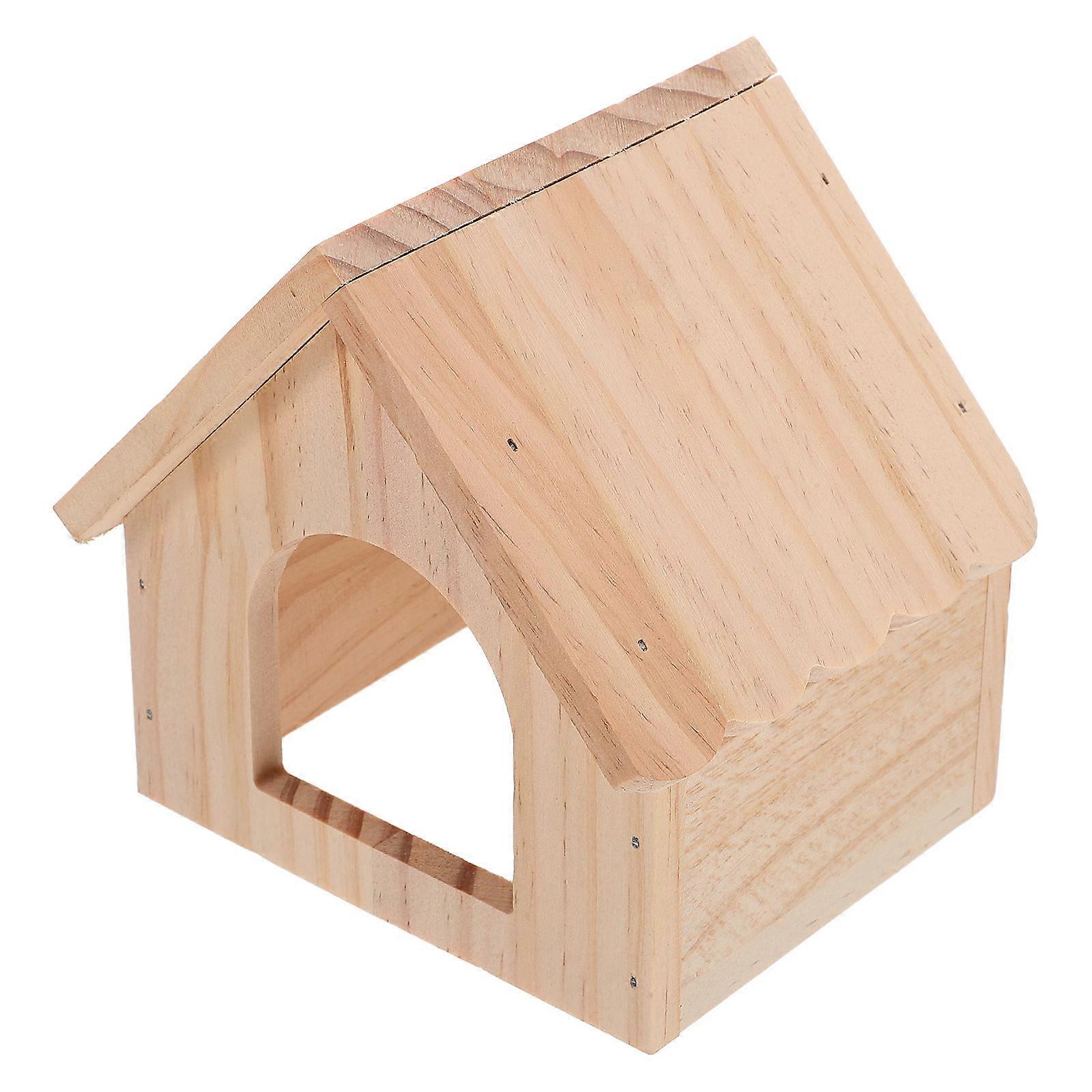Guinea Pig Hideout Small Animal Wooden Hamster Hideout 3Pcs Set