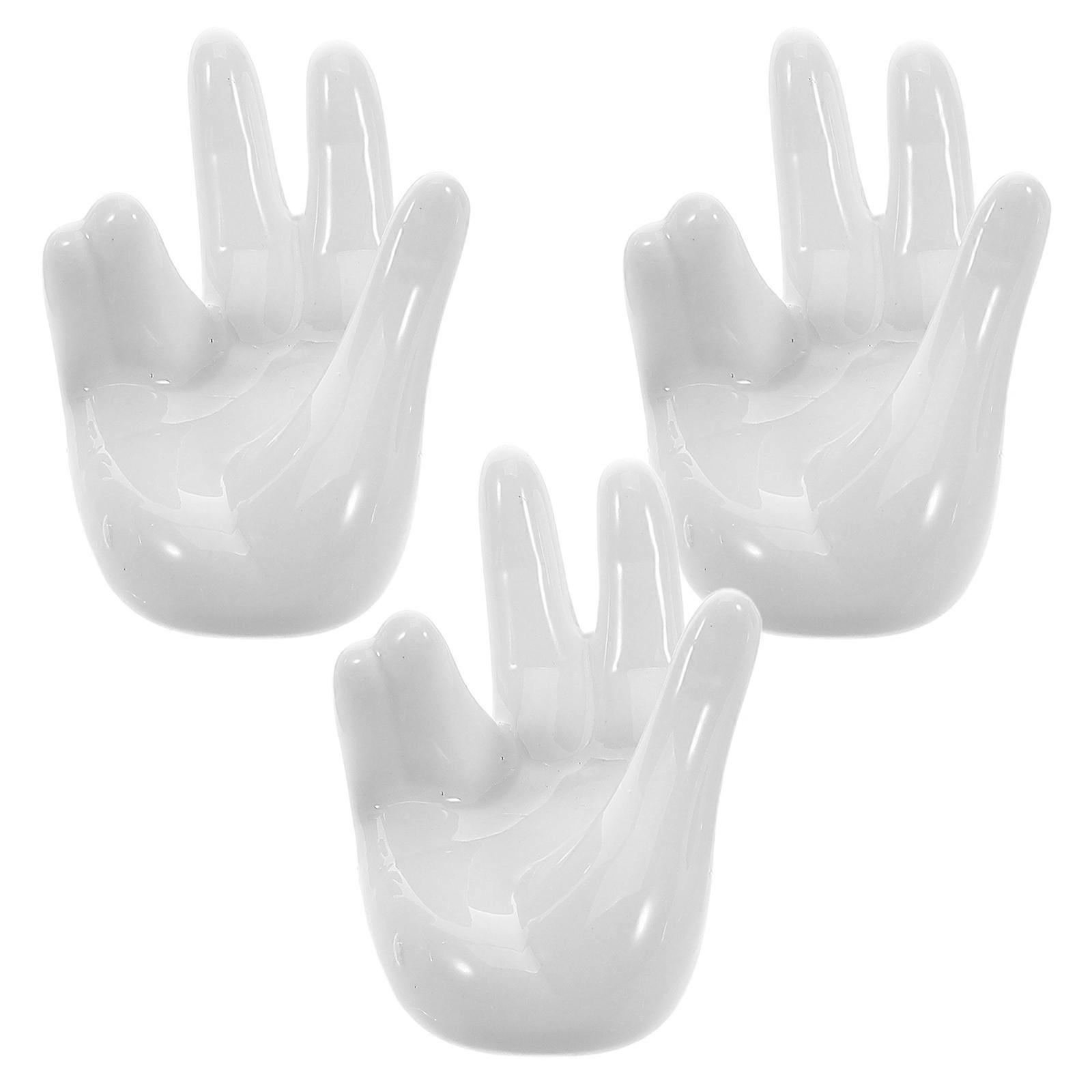 Creative White Ceramic Egg Holder for Soft Boiled Eggs 9Pcs Display