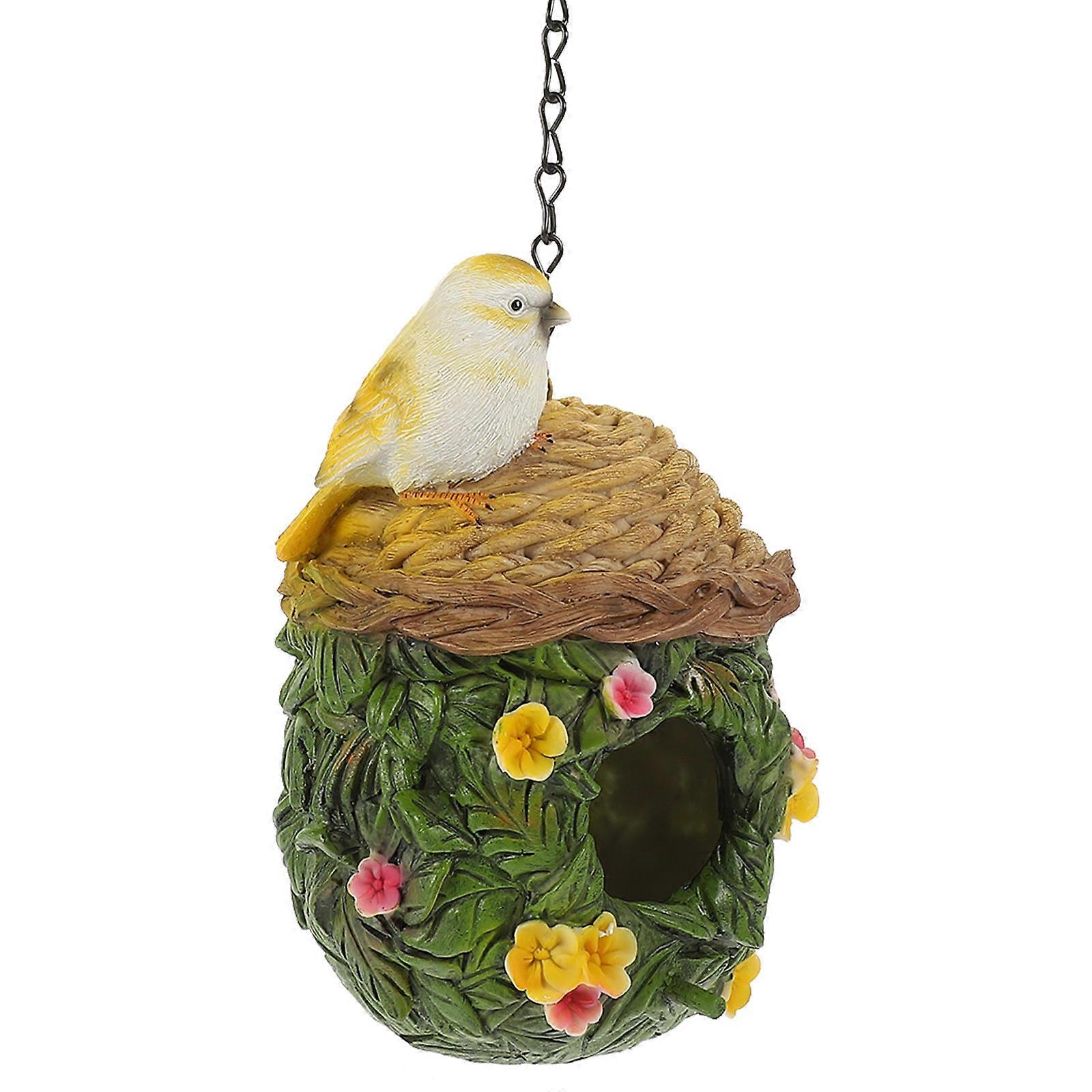 Bird Nest Resin Outdoor Bird Nest for Hanging Use Decoration