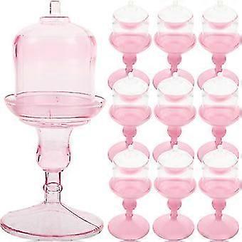 10pcs Tall Candy Stand with Dome Delicate Chocolate Beans Candy Containers