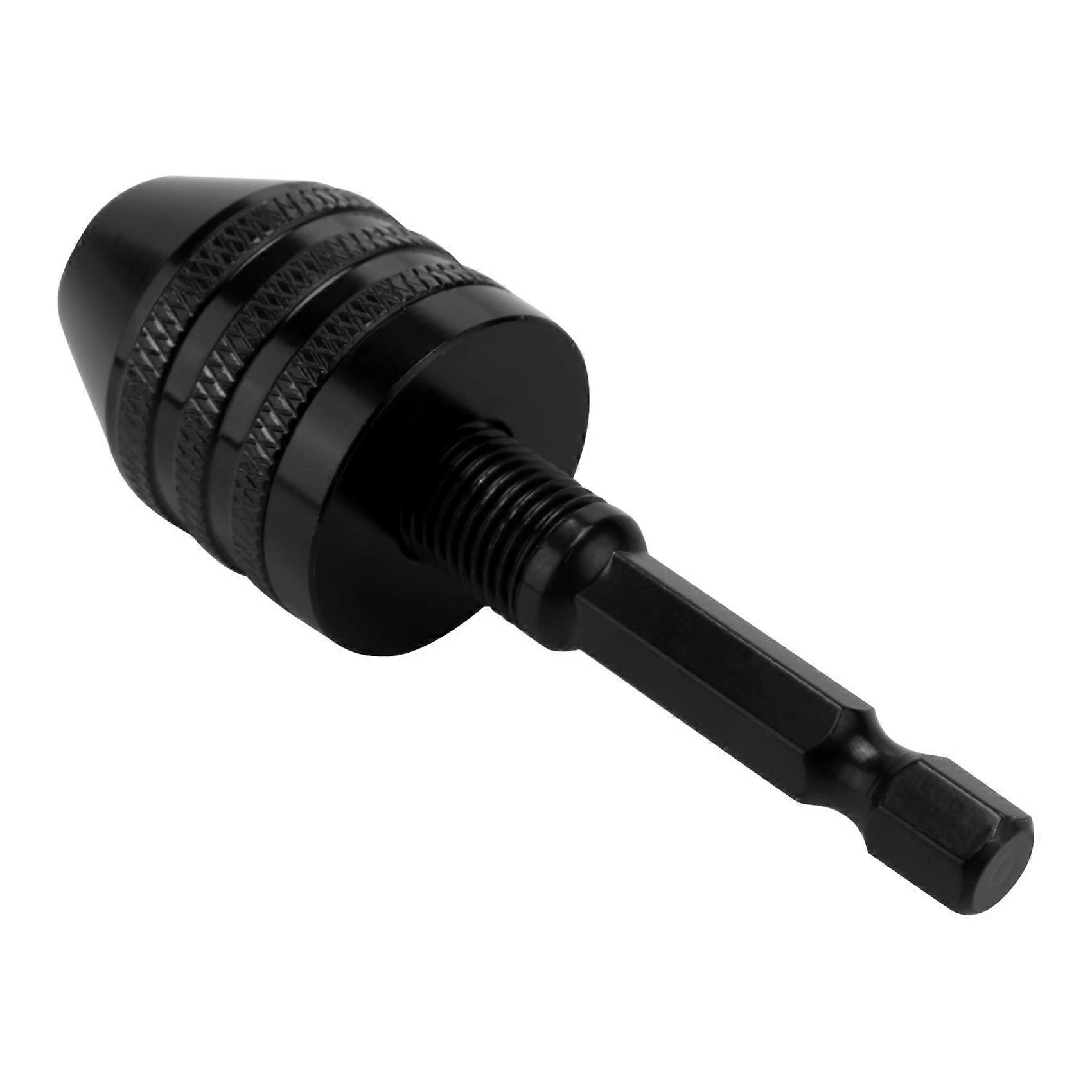 0.3-8mm 1/4 inch Keyless Drill Chuck Screwdriver Impact Driver Adaptor Hex Shank Drill Grinder Quick