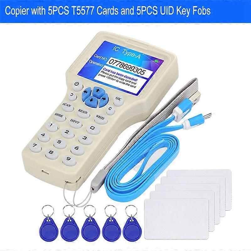 RFID Reader Duplicator 10 Frequency NFC Smart Card 125KHz 13.56MHz