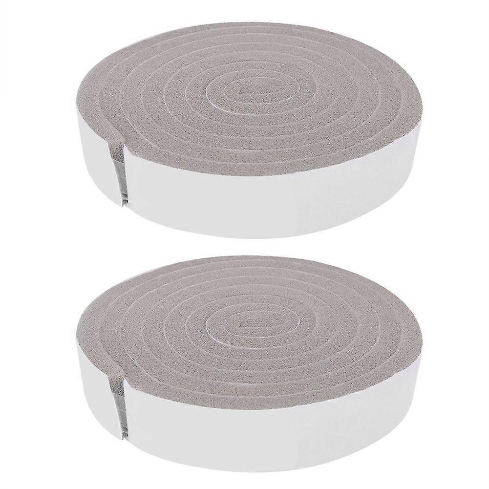 2pcs Door Window Sponge Foam Draught Excluder Weather Seal Strip Insulation Tape